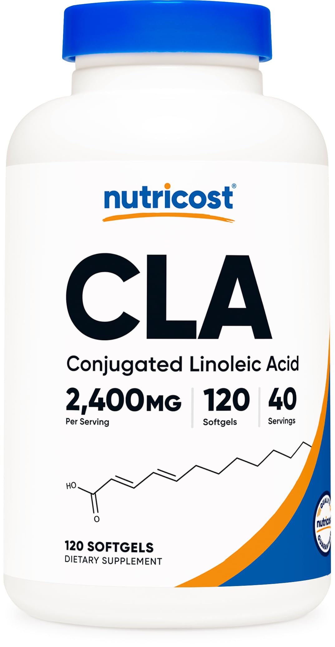 Foto 2 pulgar | Suplemento Nutricost Cla (ácido Linoleico Conjugado) 2400 Mg - Venta Internacional.