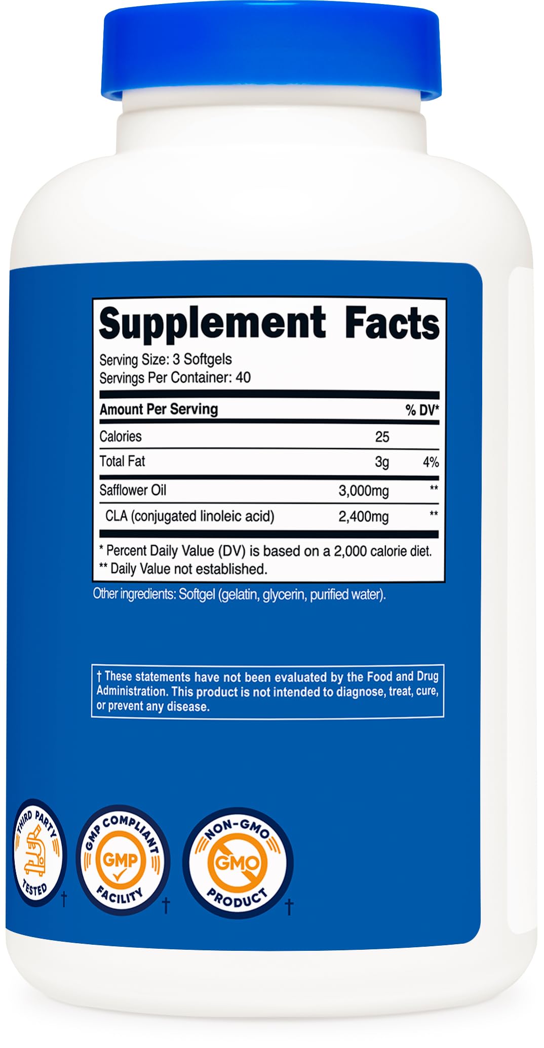 Foto 6 pulgar | Suplemento Nutricost Cla (ácido Linoleico Conjugado) 2400 Mg - Venta Internacional.