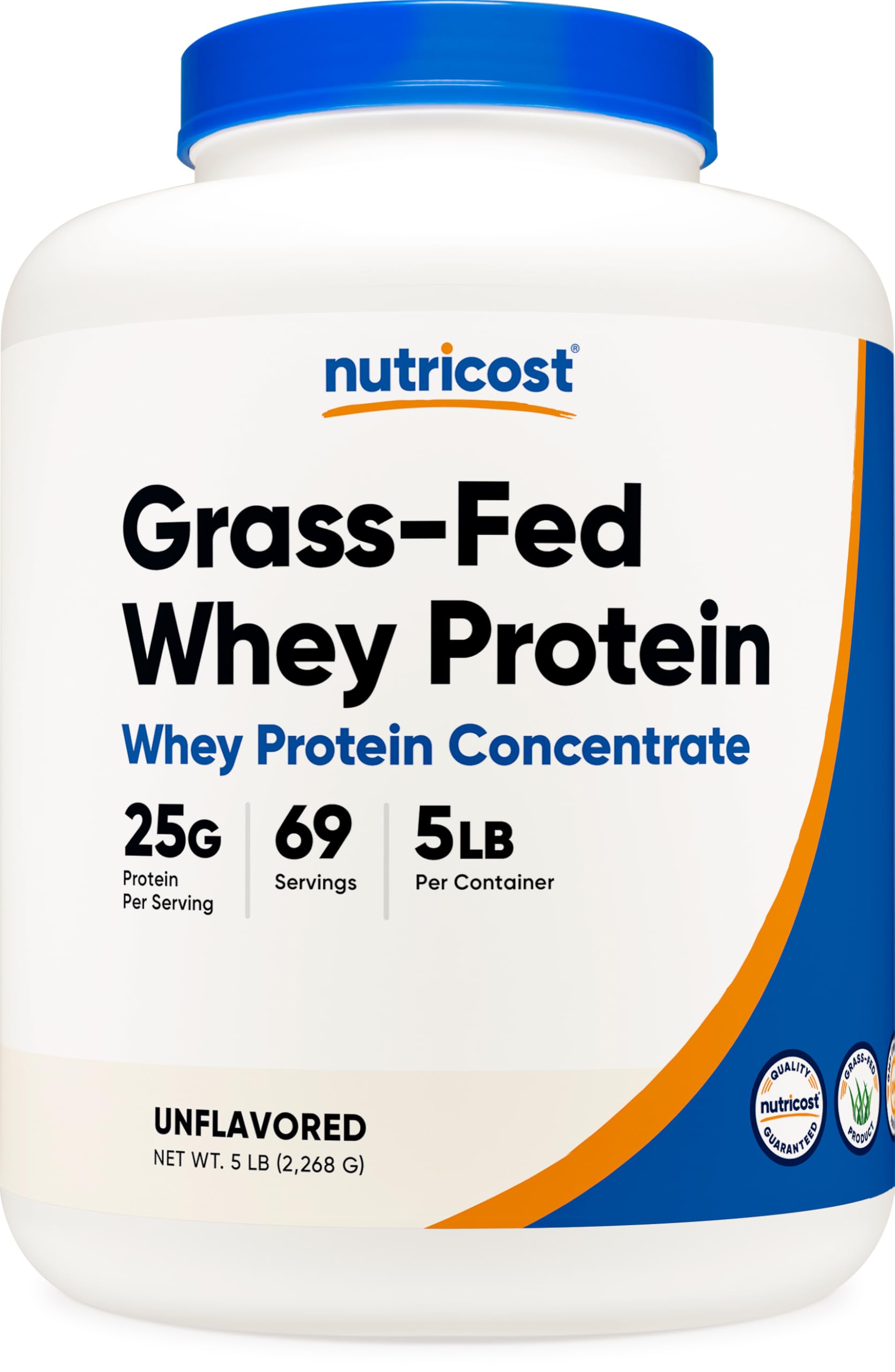 Foto 2 pulgar | Concentrado De Proteína De Suero Nutricost De Animales Alimentados Con Pasto, 2,27 Kg, Sin Sabor - Venta Internacional.