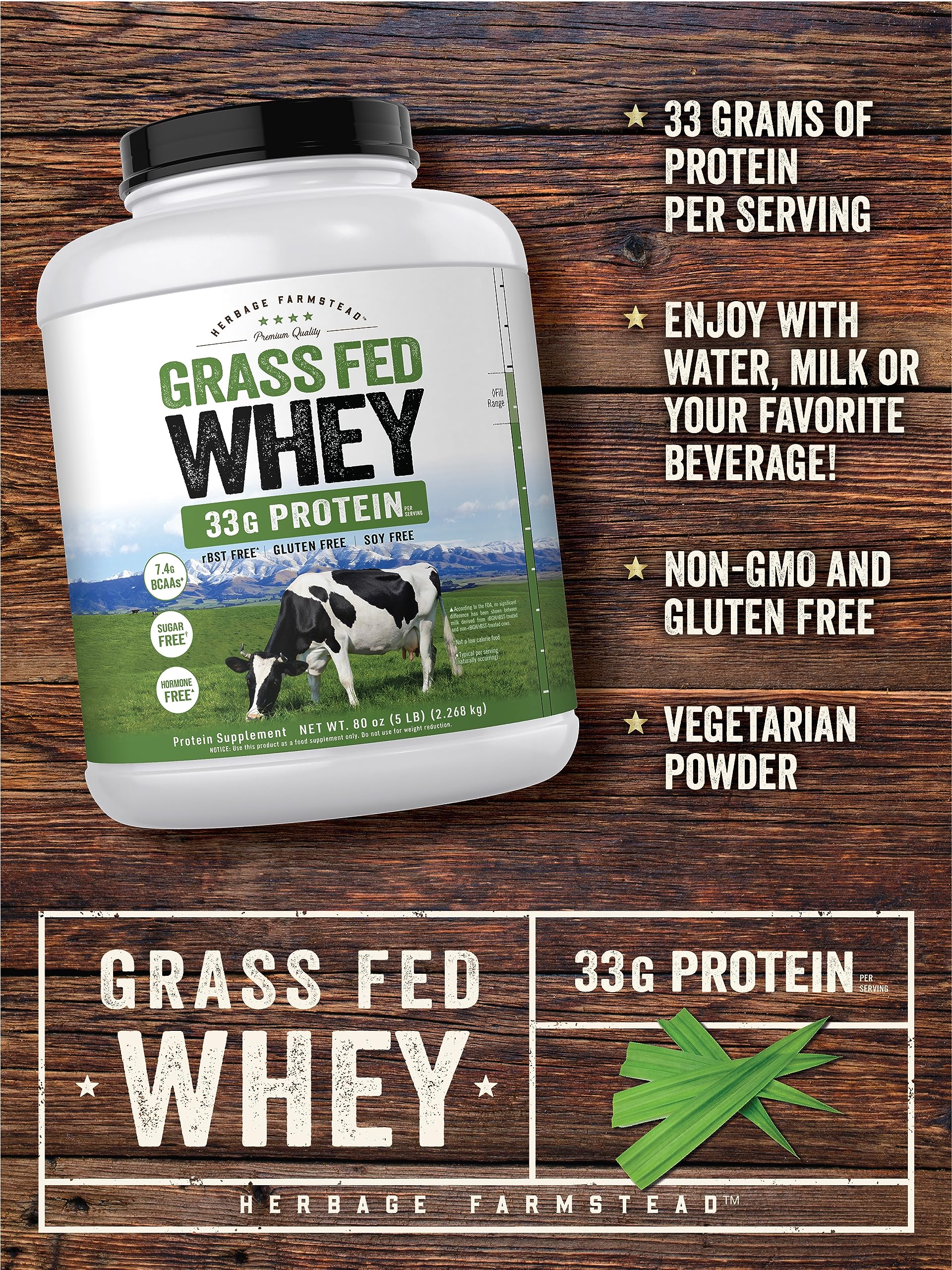 Foto 5 pulgar | Proteína De Suero En Polvo Carlyle Grass Fed, 2,27 Kg, 33 G De Proteína - Venta Internacional.