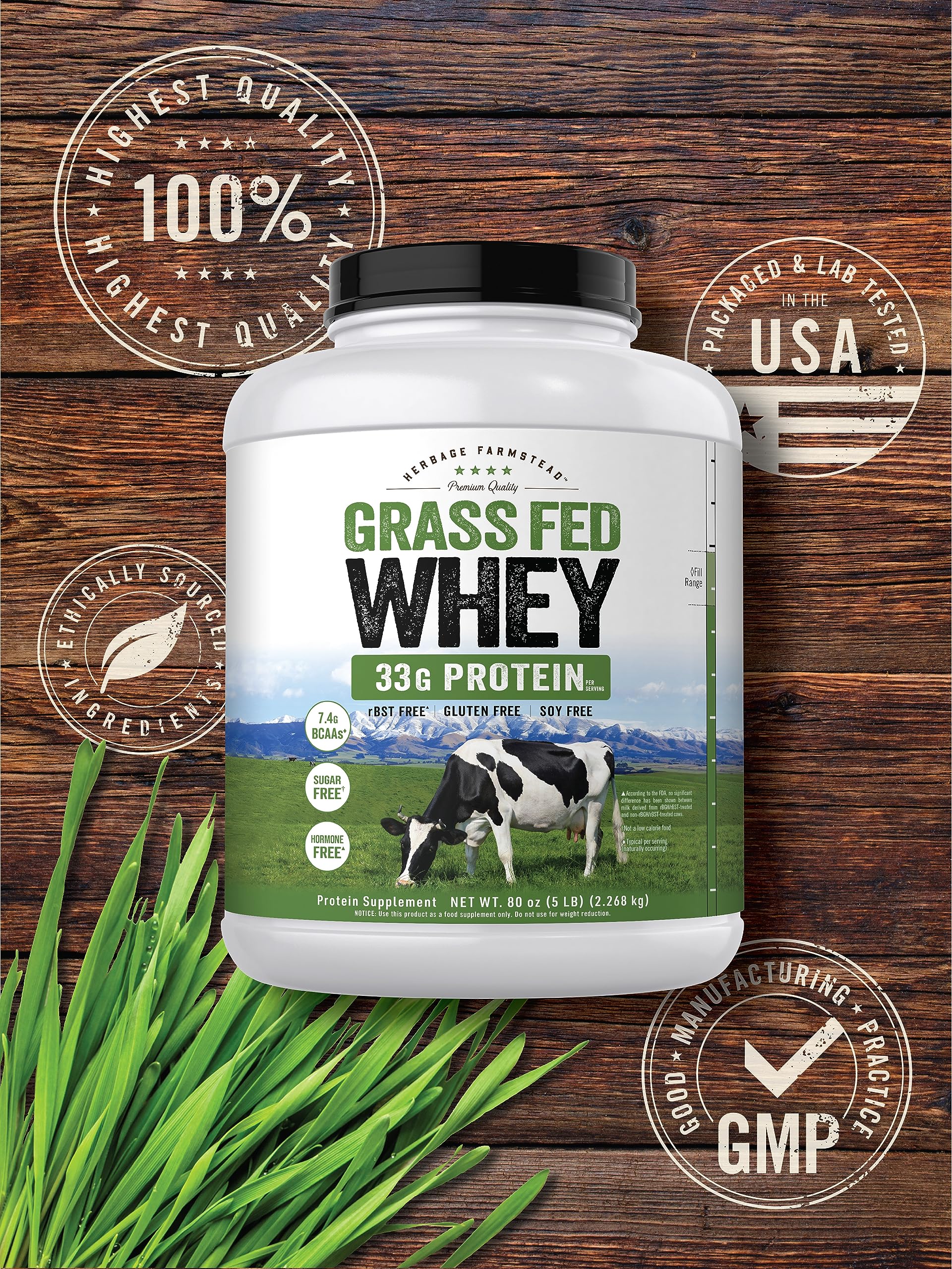 Foto 6 | Proteína De Suero En Polvo Carlyle Grass Fed, 2,27 Kg, 33 G De Proteína - Venta Internacional.