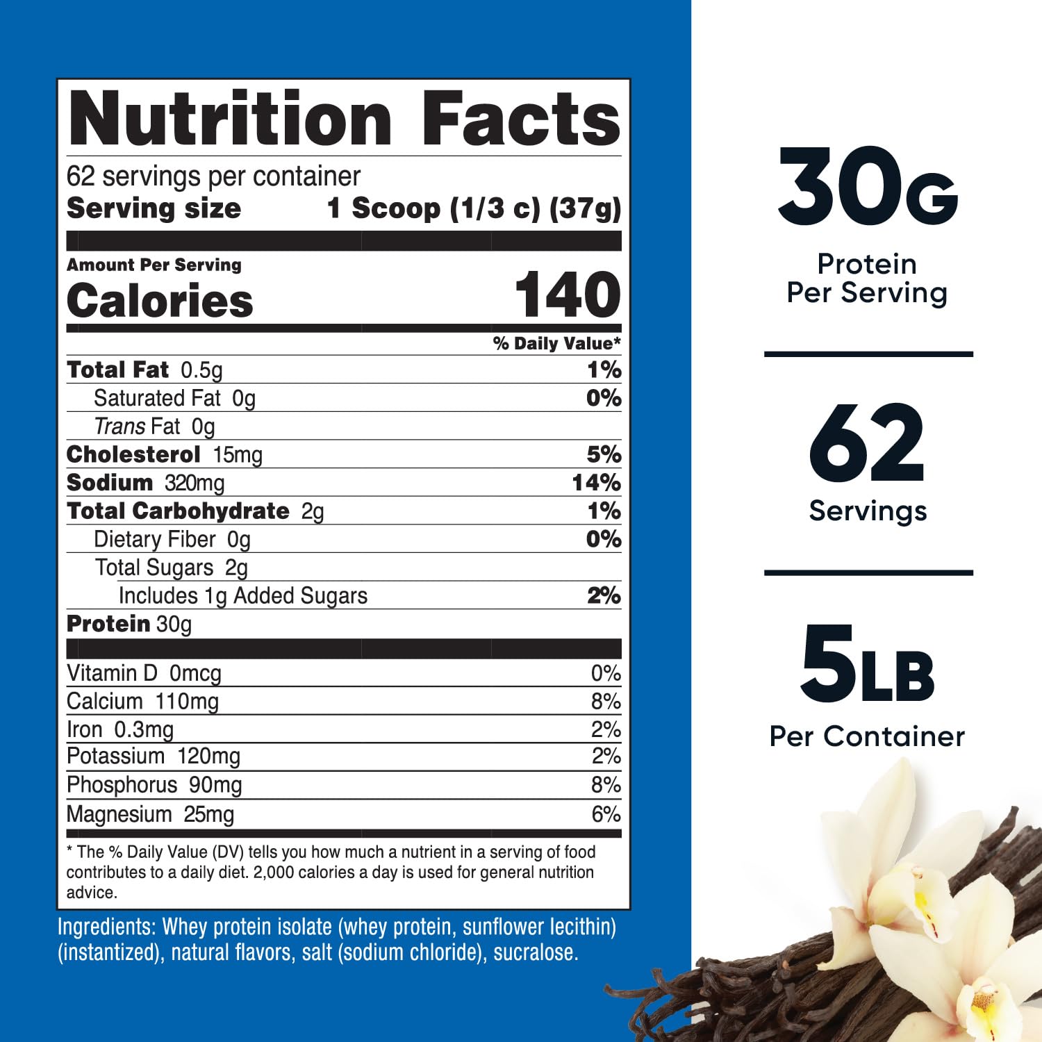 Foto 3 pulgar | Proteína De Suero En Polvo Nutricost Isolate Vanilla 2,27 Kg - Venta Internacional.