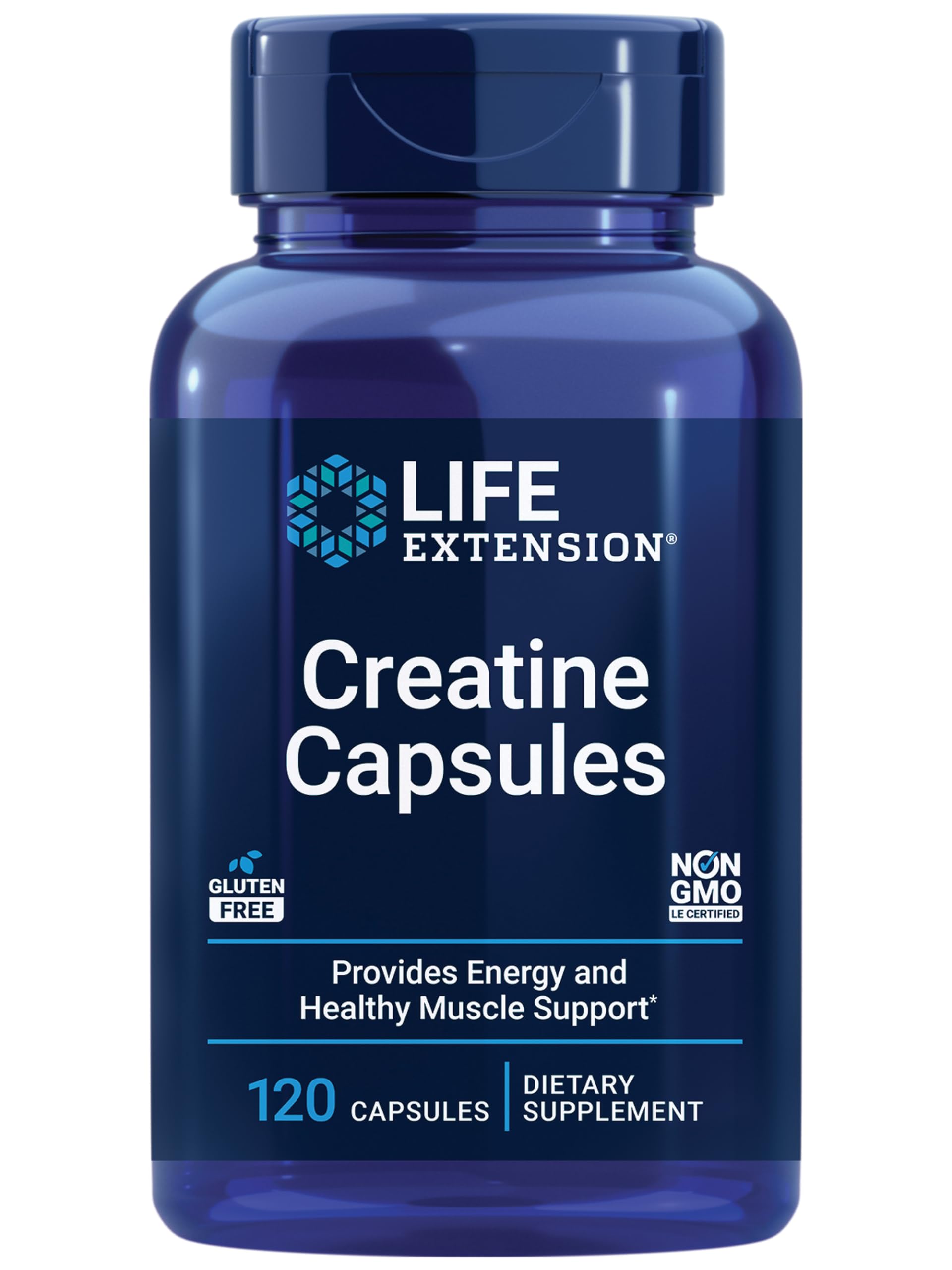 Suplemento Life Extension De Monohidrato De Creatina 120 Cápsulas - Venta Internacional.