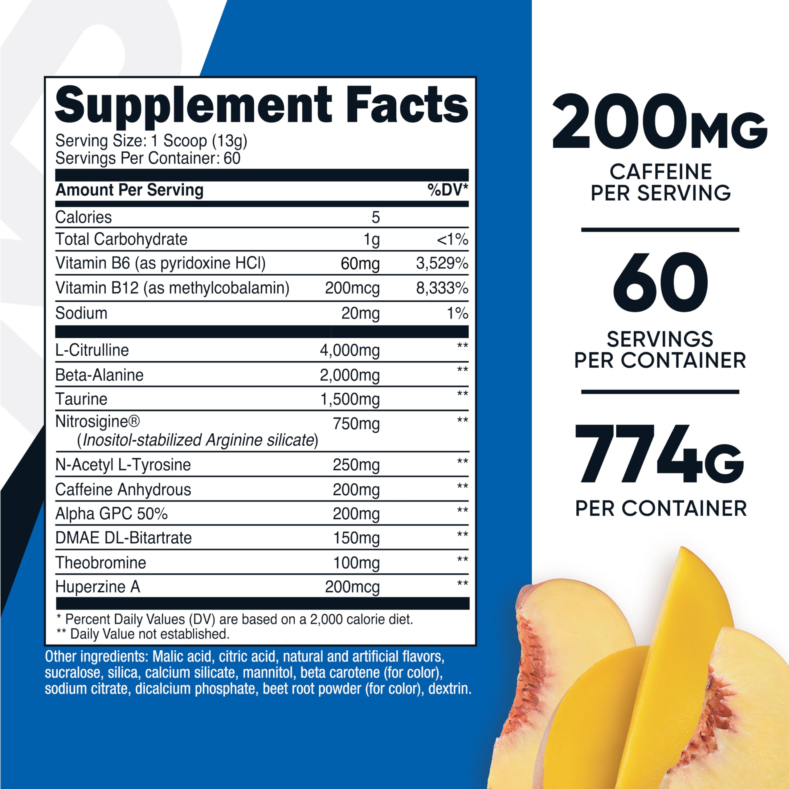Foto 3 pulgar | Suplemento Previo Al Entrenamiento Nutricost Pre-workout Complex - Venta Internacional.