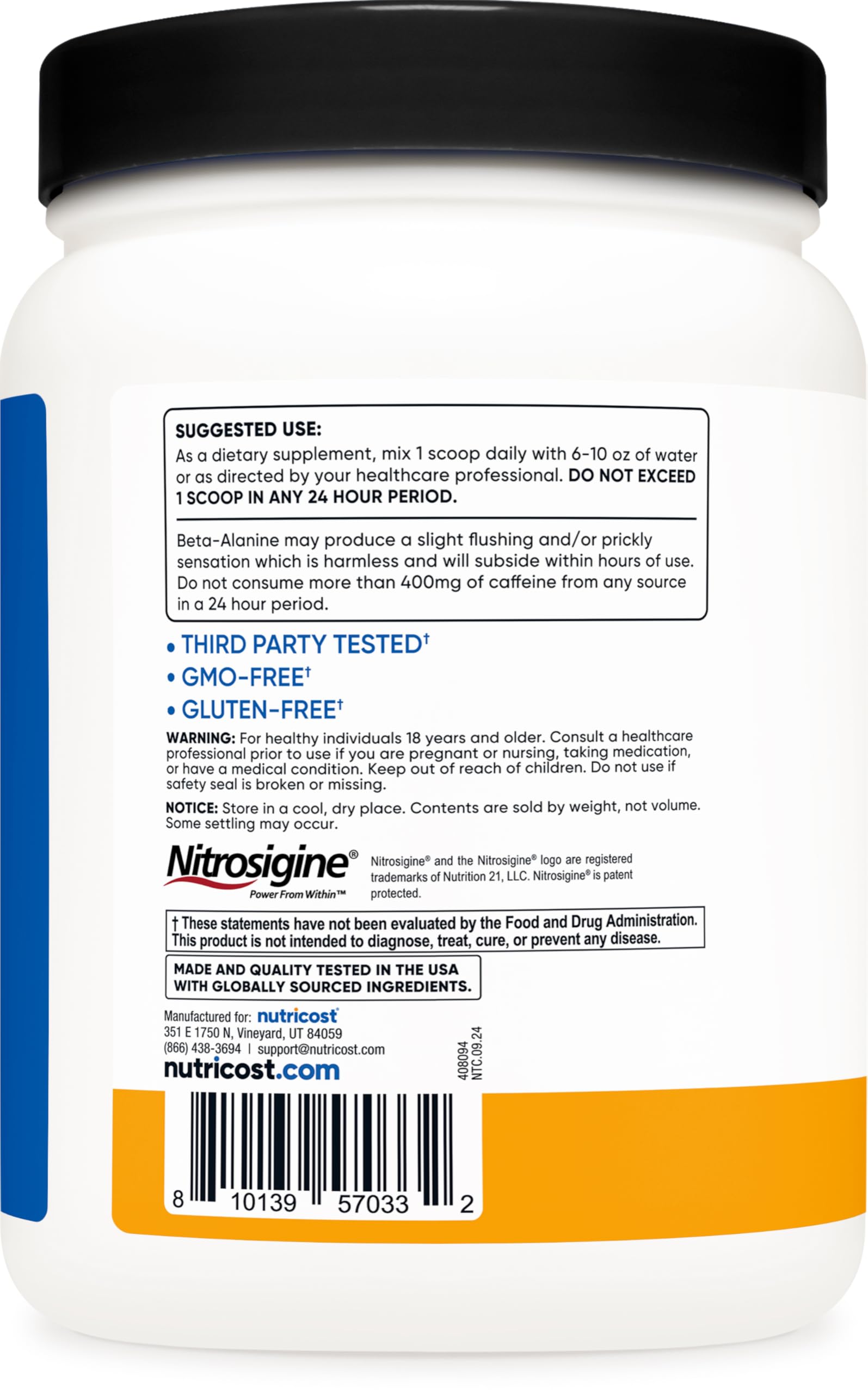 Foto 5 pulgar | Suplemento Previo Al Entrenamiento Nutricost Pre-workout Complex - Venta Internacional.