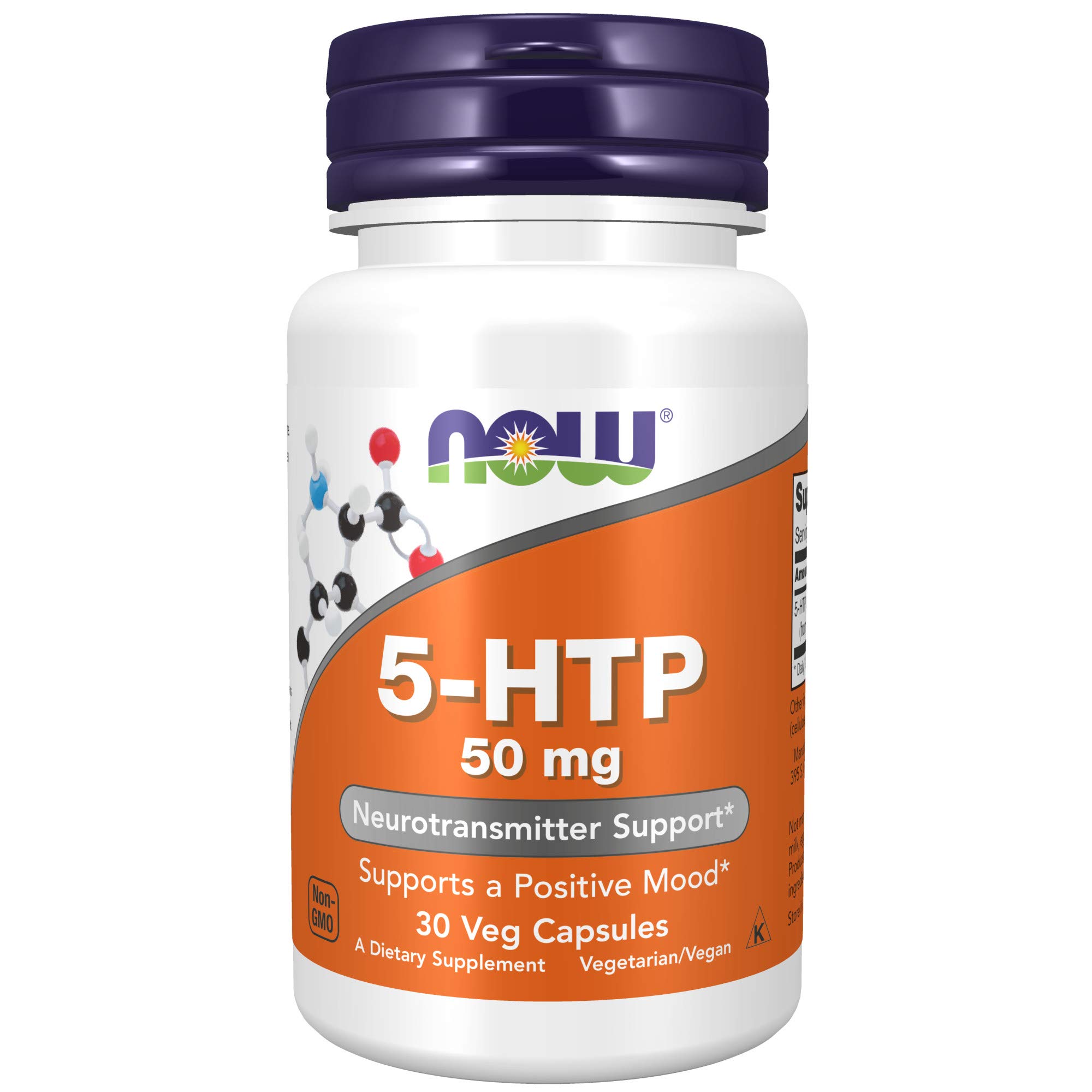 Foto 2 pulgar | Suplemento Now Foods 5-htp (5-hidroxitriptófano) 50 Mg 30 Cápsulas - Venta Internacional.