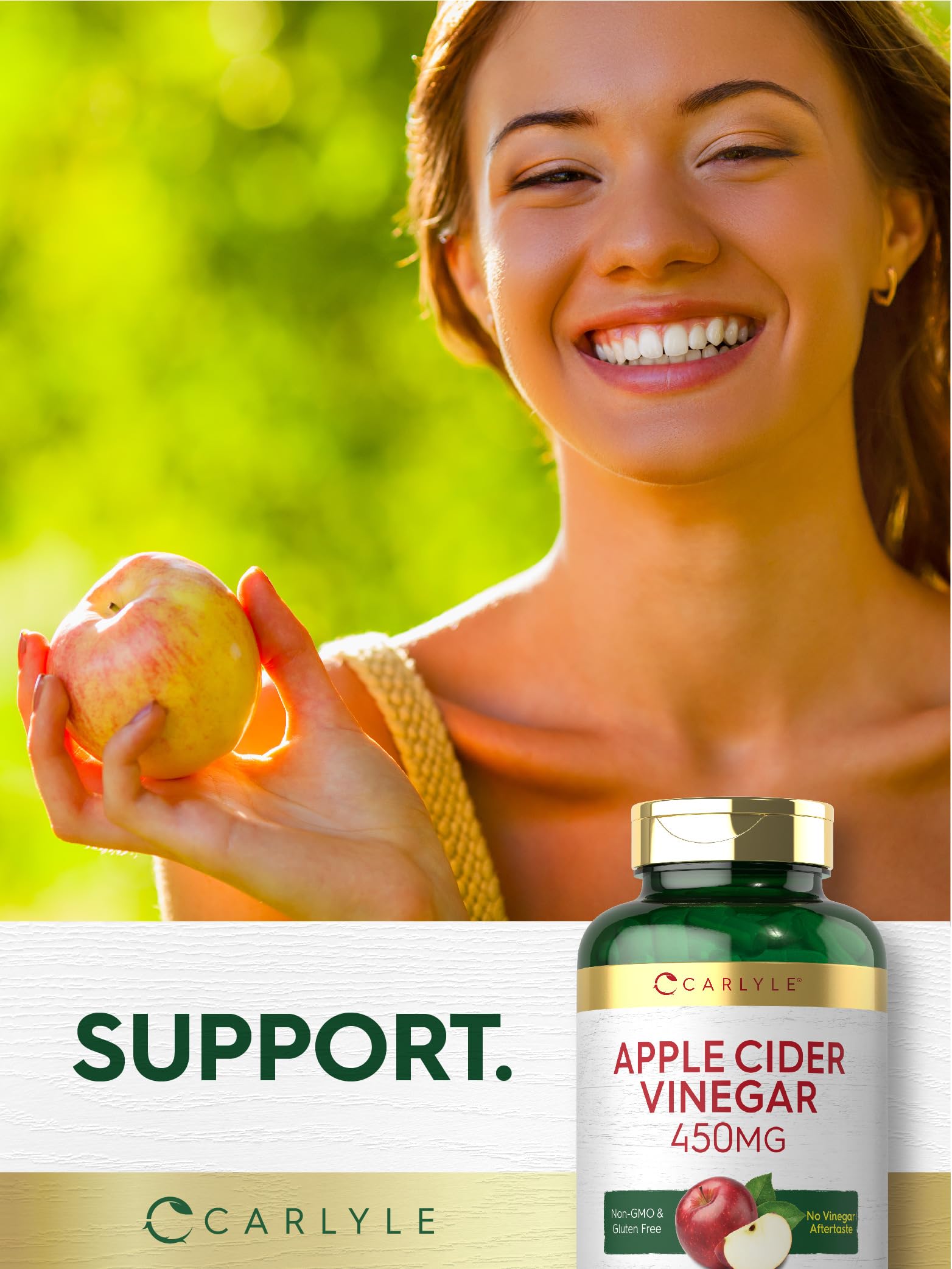 Foto 8 pulgar | Suplemento Carlyle (cápsulas De Vinagre De Sidra De Manzana, 450 Mg, 200 Píldoras) - Venta Internacional.
