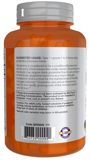 Foto 3 | Supplement Now Foods L-glutamina De 1000 Mg De Doble Concentración - Venta Internacional.