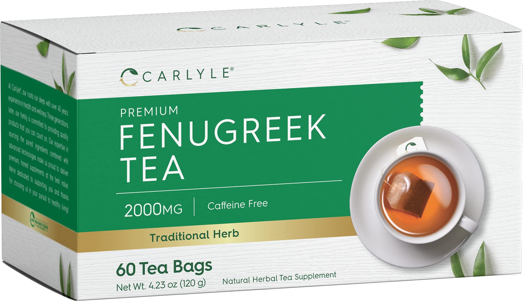 Foto 2 pulgar | Té De Hierbas Carlyle Con Semillas De Alholva, 60 Bolsitas - Venta Internacional.