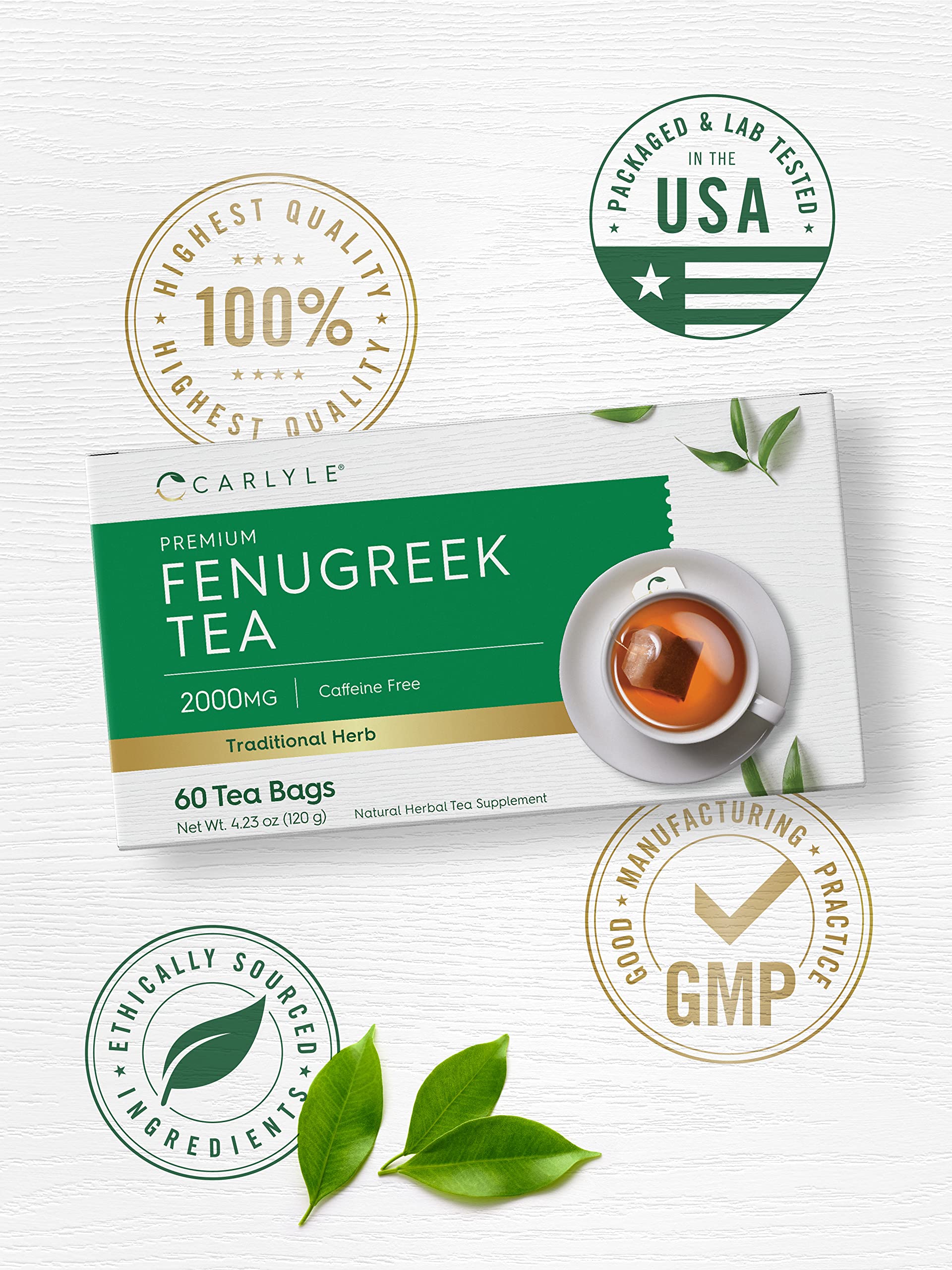 Foto 6 pulgar | Té De Hierbas Carlyle Con Semillas De Alholva, 60 Bolsitas - Venta Internacional.