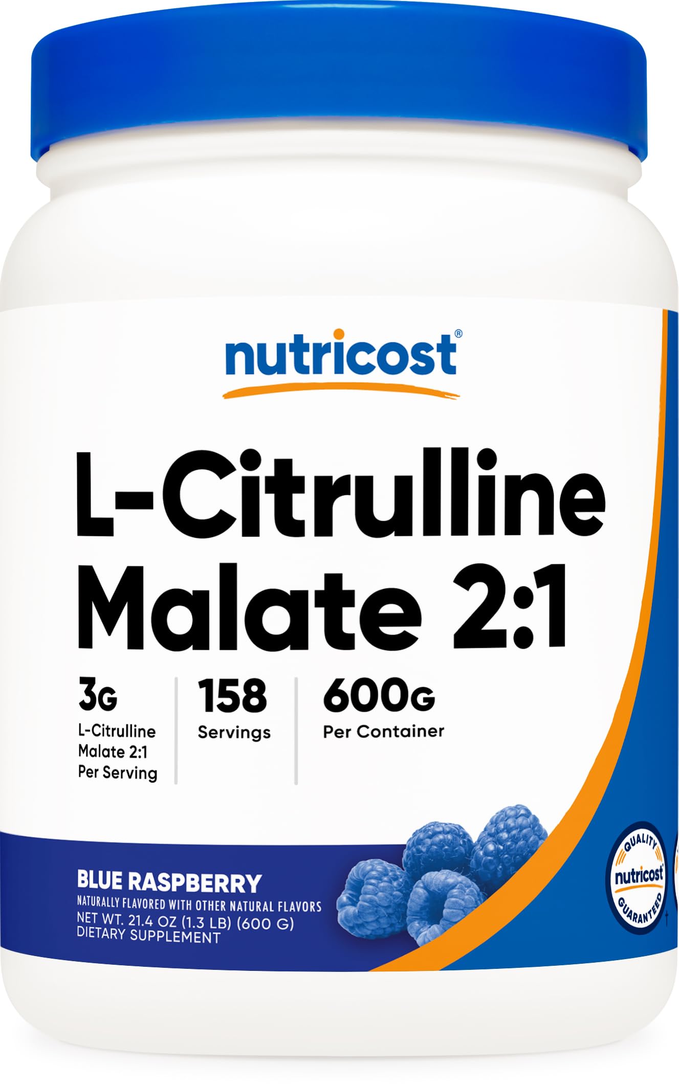 Foto 2 pulgar | Suplemento Nutricost L-citrulina Malato 2:1 600 G De Frambuesa Azul - Venta Internacional.