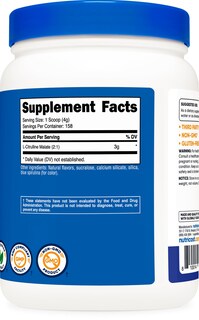 Foto 5 | Suplemento Nutricost L-citrulina Malato 2:1 600 G De Frambuesa Azul - Venta Internacional.