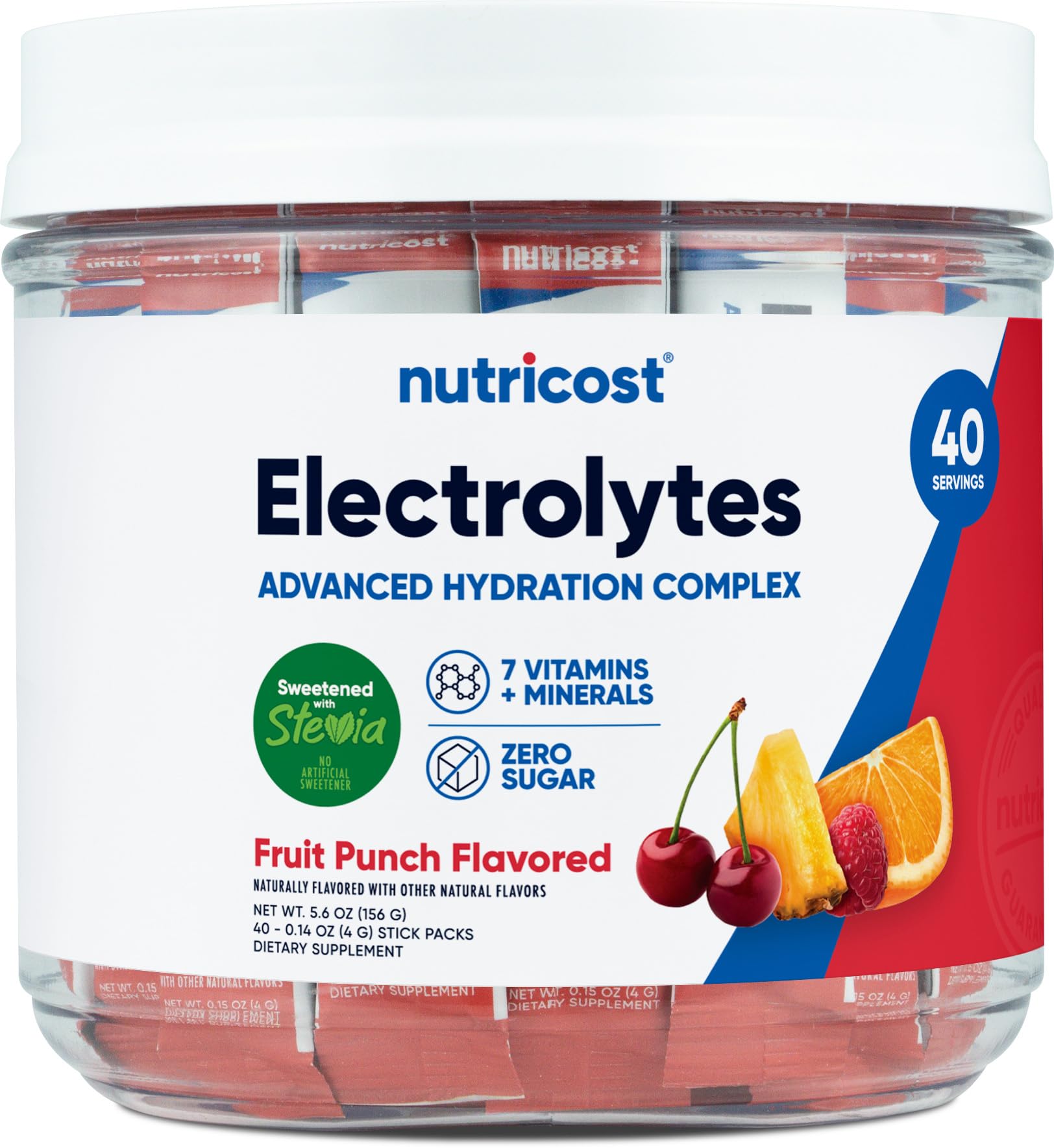 Foto 2 pulgar | Paquete De 40 Barras Nutricost Advanced Hydration Complex De Electrolytes Complex - Venta Internacional.