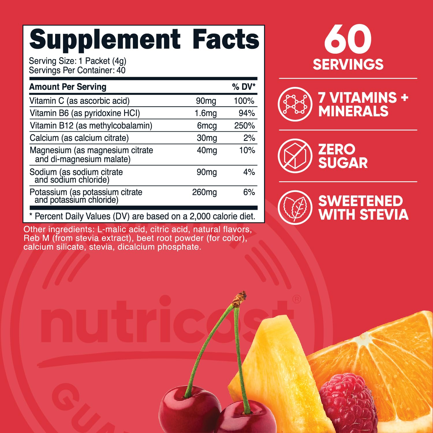 Foto 3 pulgar | Paquete De 40 Barras Nutricost Advanced Hydration Complex De Electrolytes Complex - Venta Internacional.