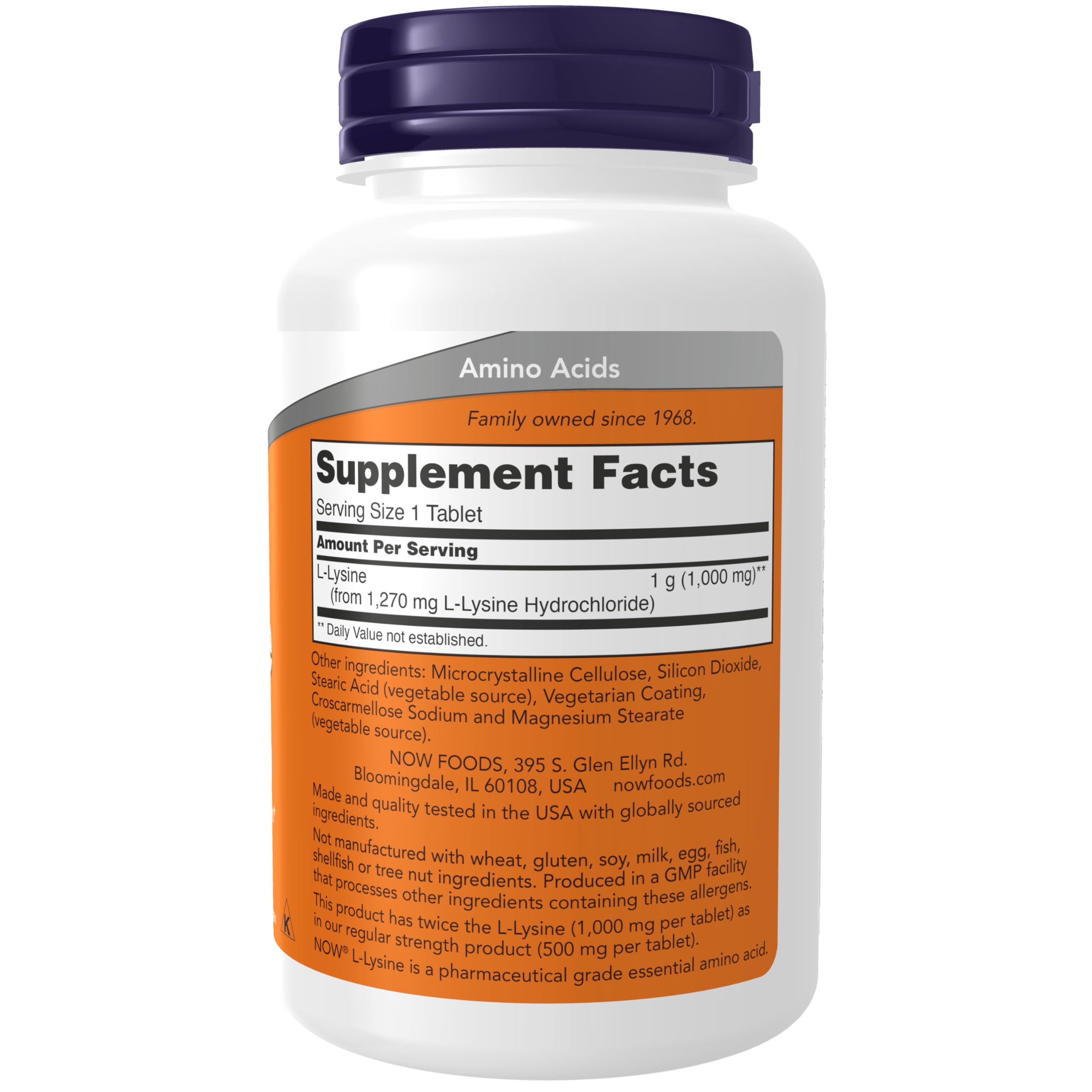 Foto 3 pulgar | Supplement Now Clorhidrato De L-lisina 1000 Mg 100 Comprimidos - Venta Internacional.