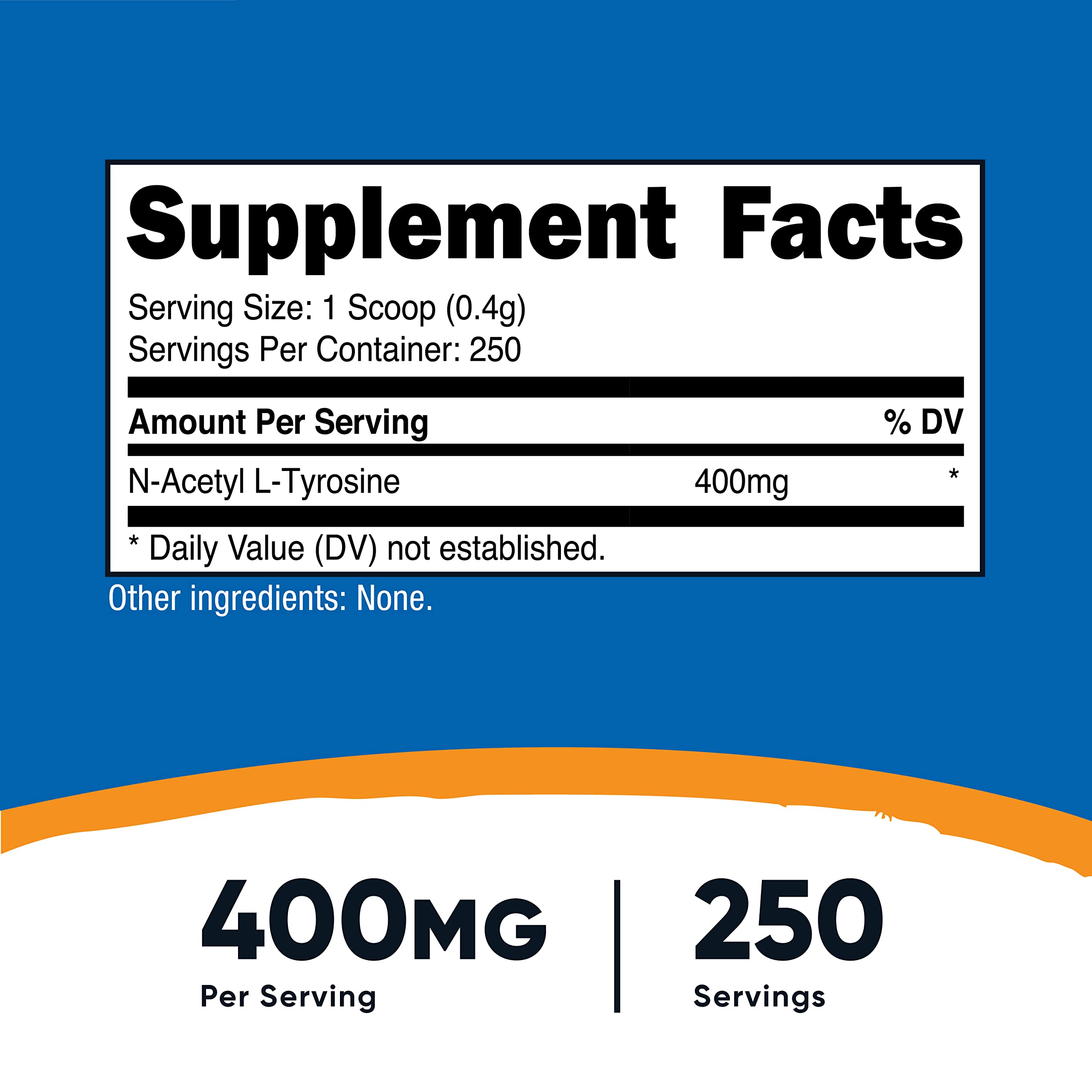 Foto 3 pulgar | Suplemento Nutricost Pure N-acetil L-tirosina (nalt) 100 G - Venta Internacional.