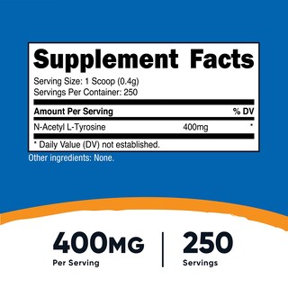 Foto 2 | Suplemento Nutricost Pure N-acetil L-tirosina (nalt) 100 G - Venta Internacional.