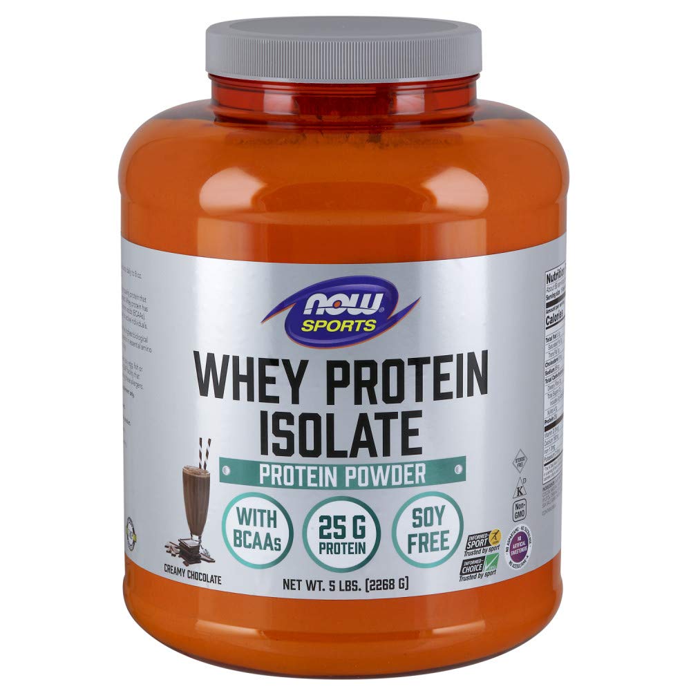 Whey Protein Isolate Now Sports Nutrition, 2,27 Kg, Chocolate Cremoso - Venta Internacional.