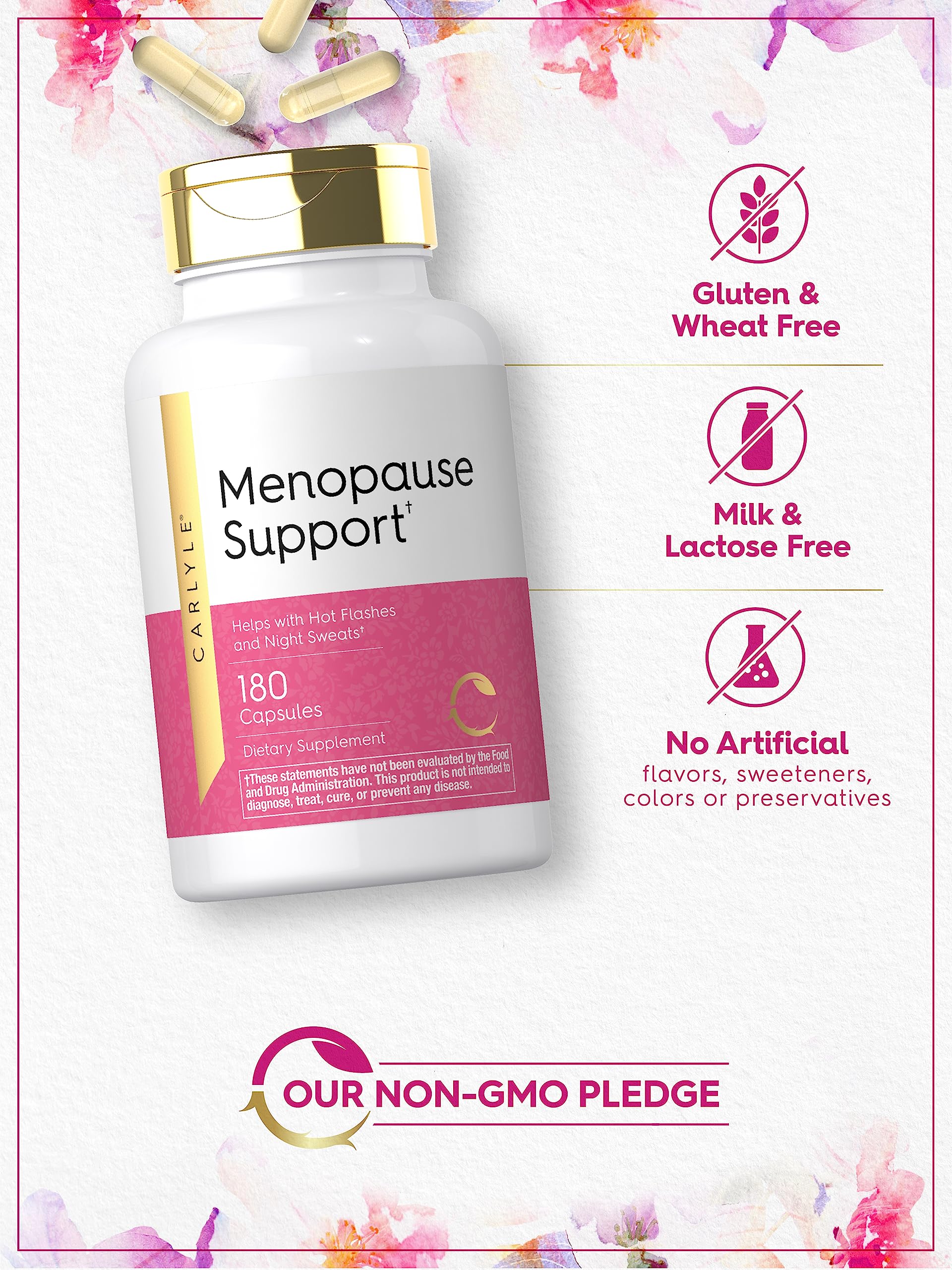 Foto 5 pulgar | Suplemento Carlyle Menopause Support 180 Cápsulas Para Mujeres - Venta Internacional.