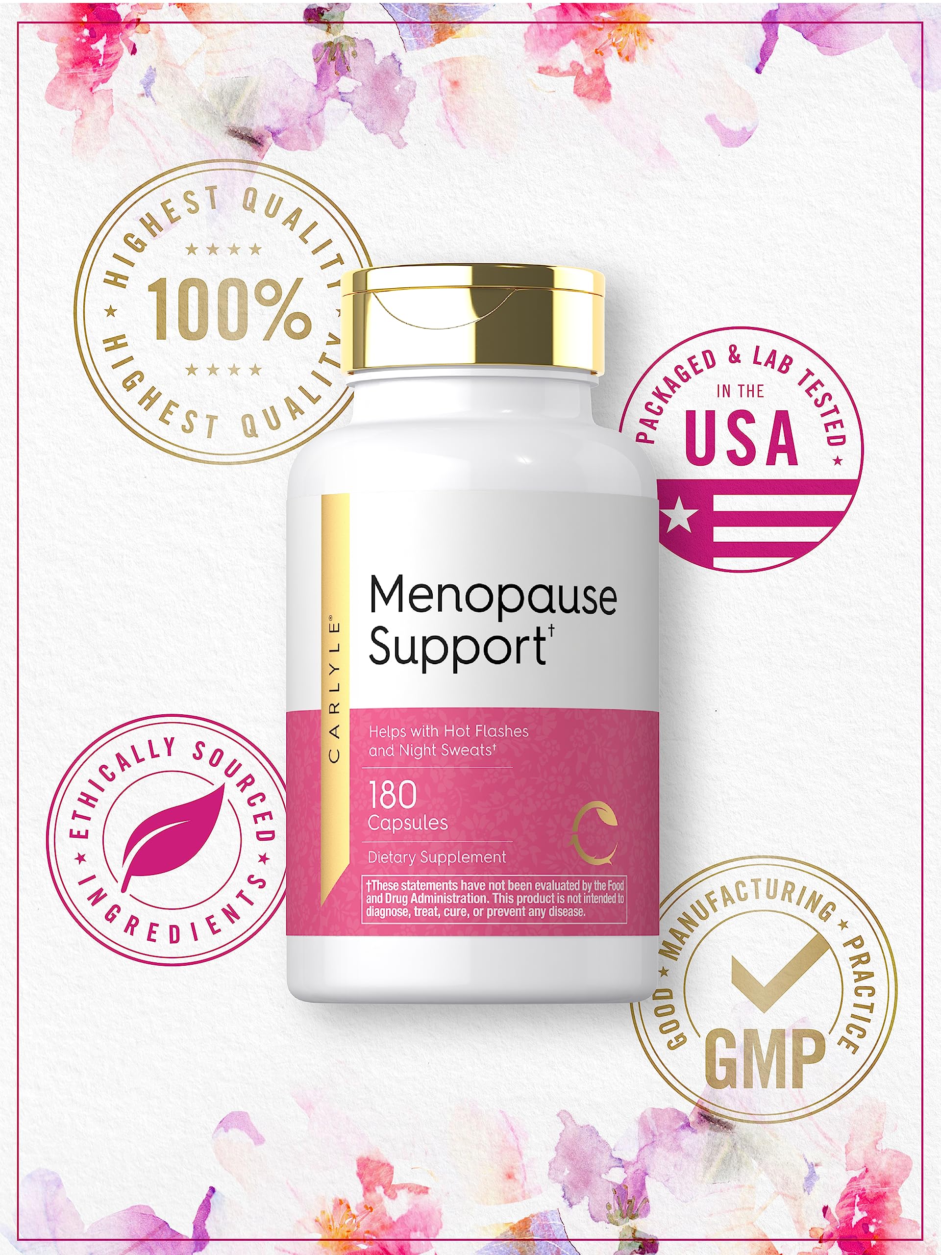 Foto 6 pulgar | Suplemento Carlyle Menopause Support 180 Cápsulas Para Mujeres - Venta Internacional.