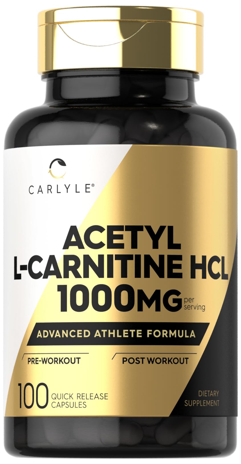 Foto 2 pulgar | Suplemento Carlyle Acetil L-carnitina Hcl En Cápsulas De 1000 Mg, 100 Unidades - Venta Internacional.