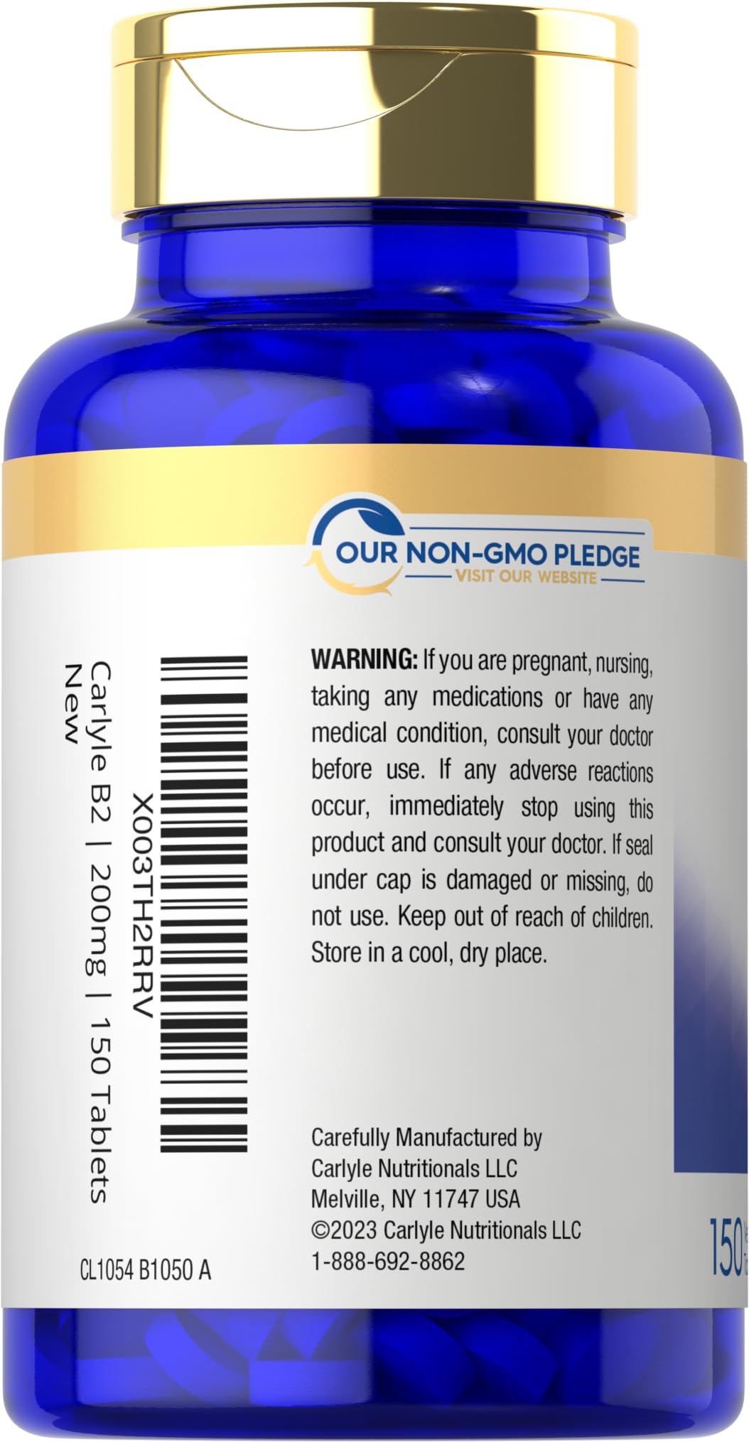 Foto 4 pulgar | Suplemento Carlyle De Vitamina B-2 Y Riboflavina, 200 Mg, 150 Tabletas - Venta Internacional.