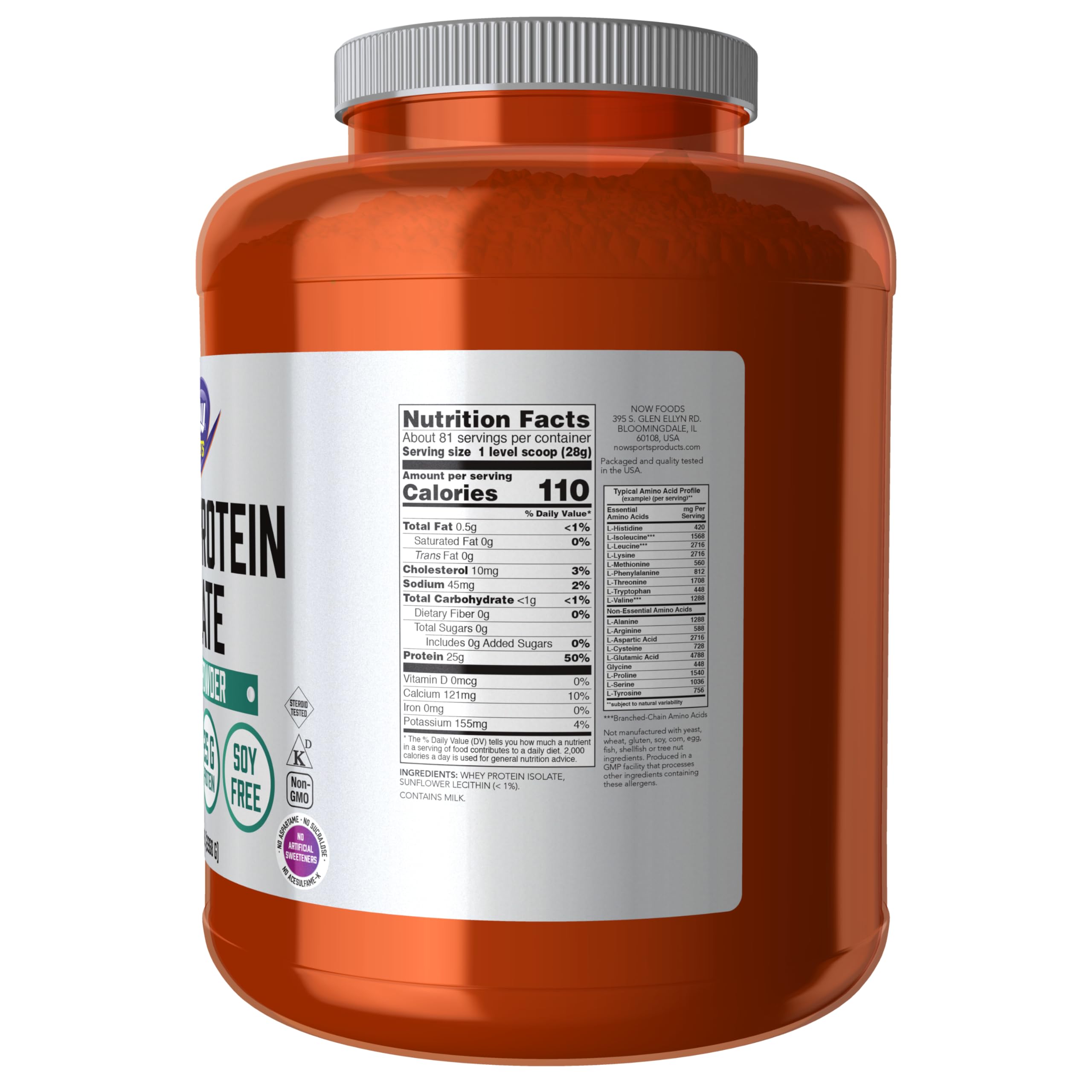 Foto 3 pulgar | Proteína De Suero Aislada Now Foods Sports Nutrition, 2,27 Kg - Venta Internacional.