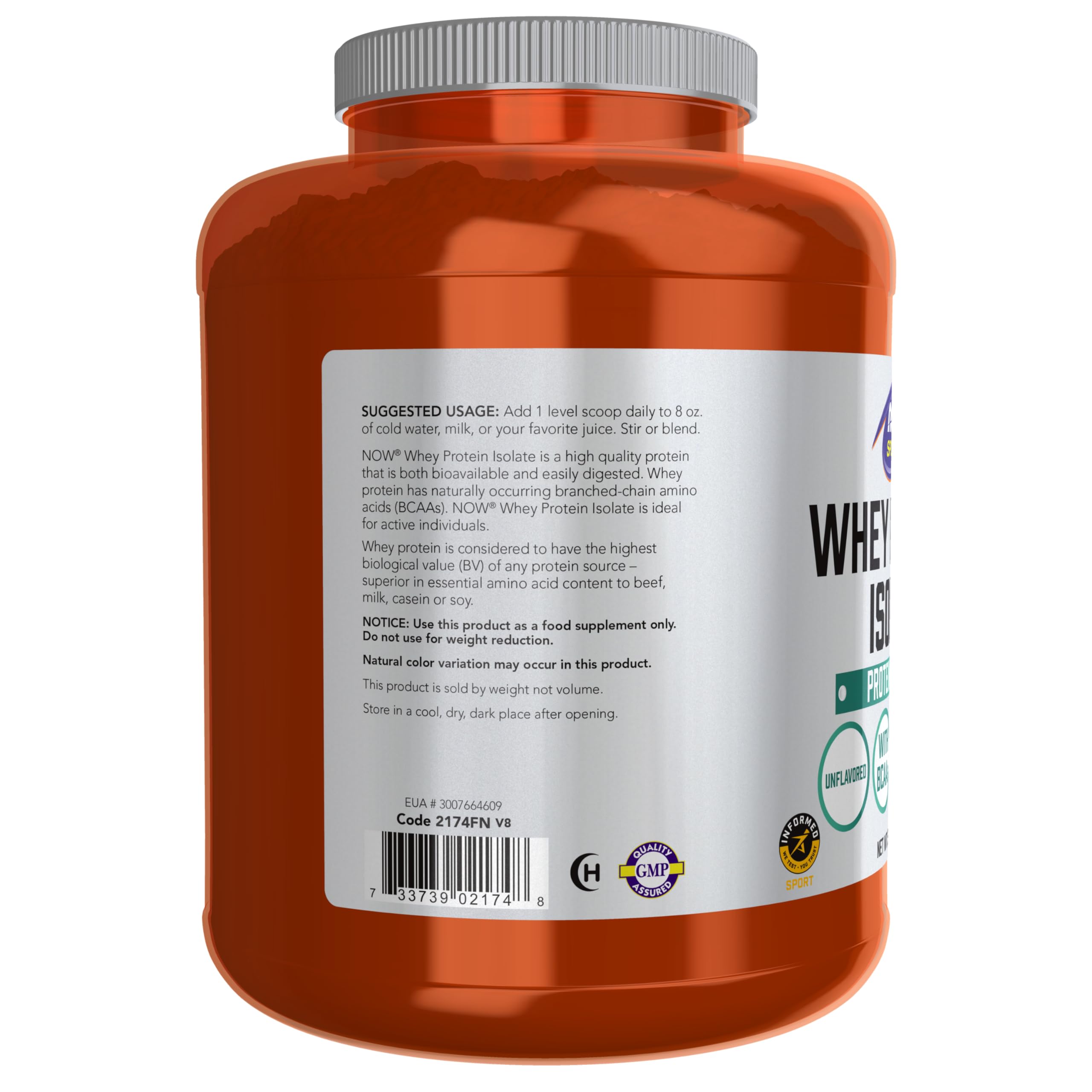 Foto 4 pulgar | Proteína De Suero Aislada Now Foods Sports Nutrition, 2,27 Kg - Venta Internacional.