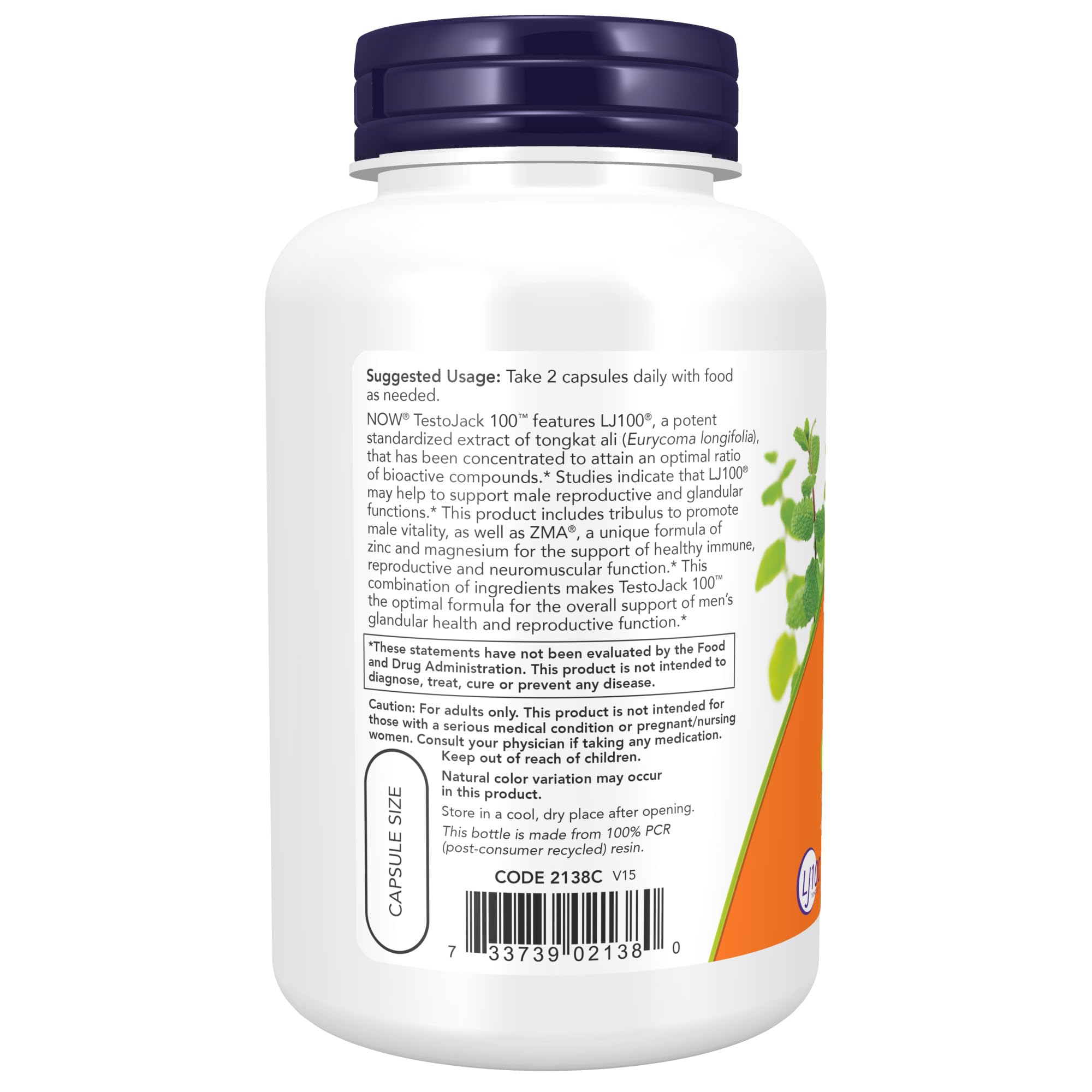 Foto 4 pulgar | Suplementos Now Foods Testojack 100 Con 120 Cápsulas Vegetarianas Lj100 - Venta Internacional.