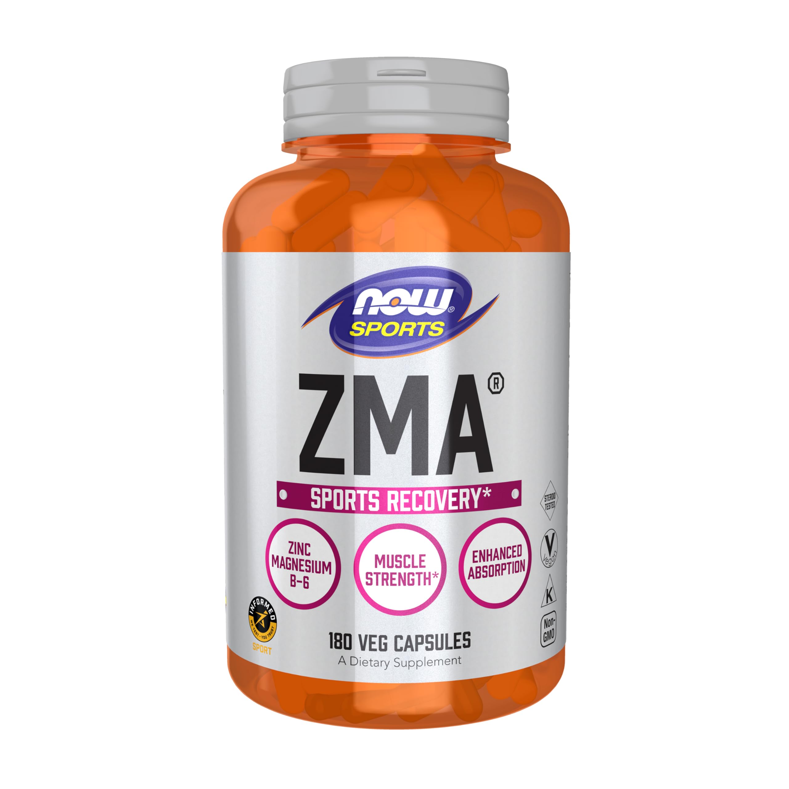 Foto 2 pulgar | Suplemento Now Foods Sports Nutrition Zma 180 Cápsulas - Venta Internacional.