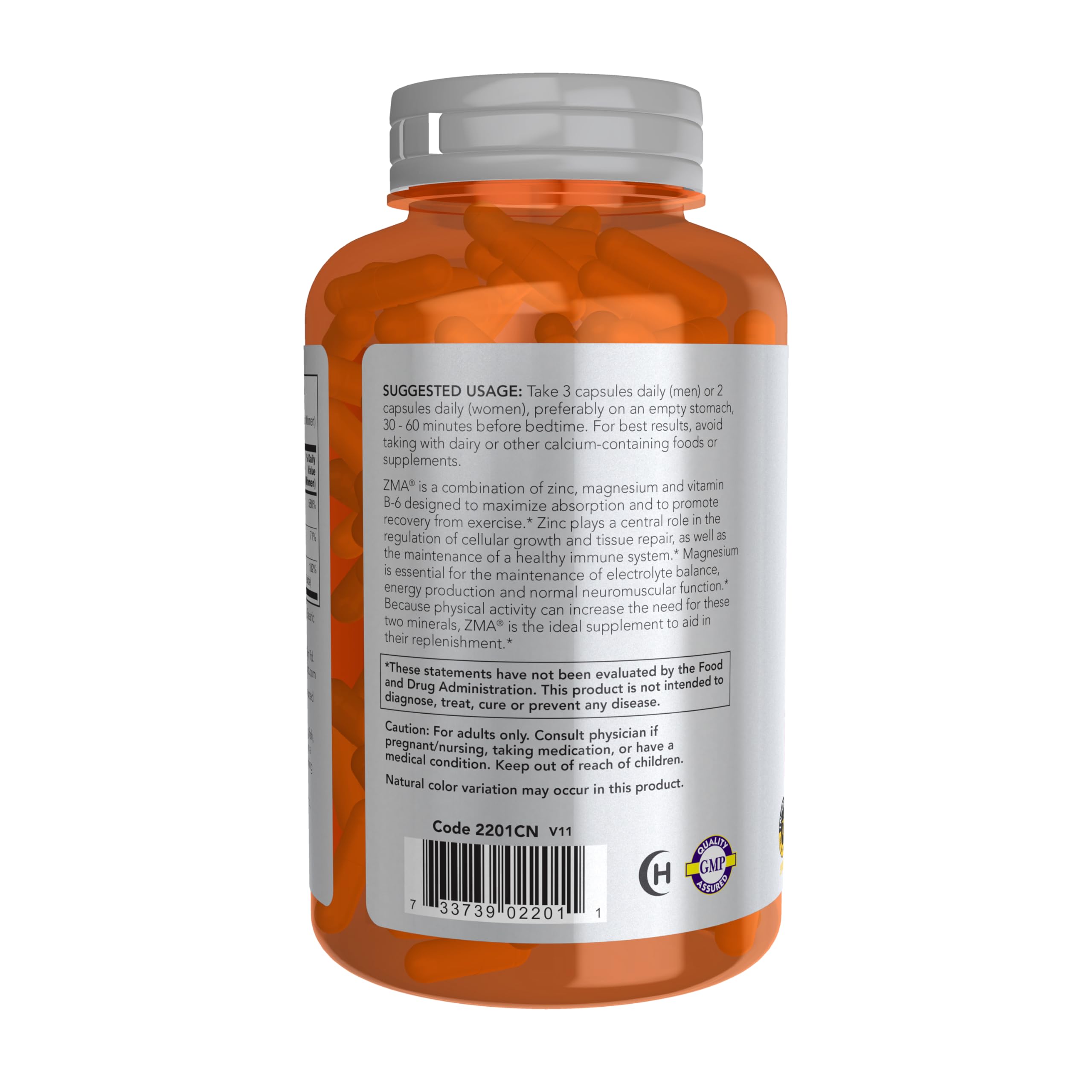 Foto 3 pulgar | Suplemento Now Foods Sports Nutrition Zma 180 Cápsulas - Venta Internacional.