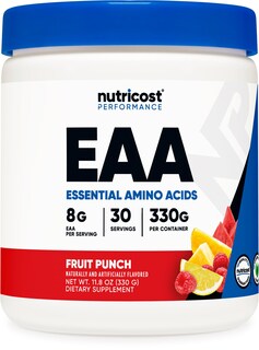 Foto 1 | Suplemento Nutricost Eaa En Polvo, 30 Porciones, Sabor A Ponche De Frutas - Venta Internacional.