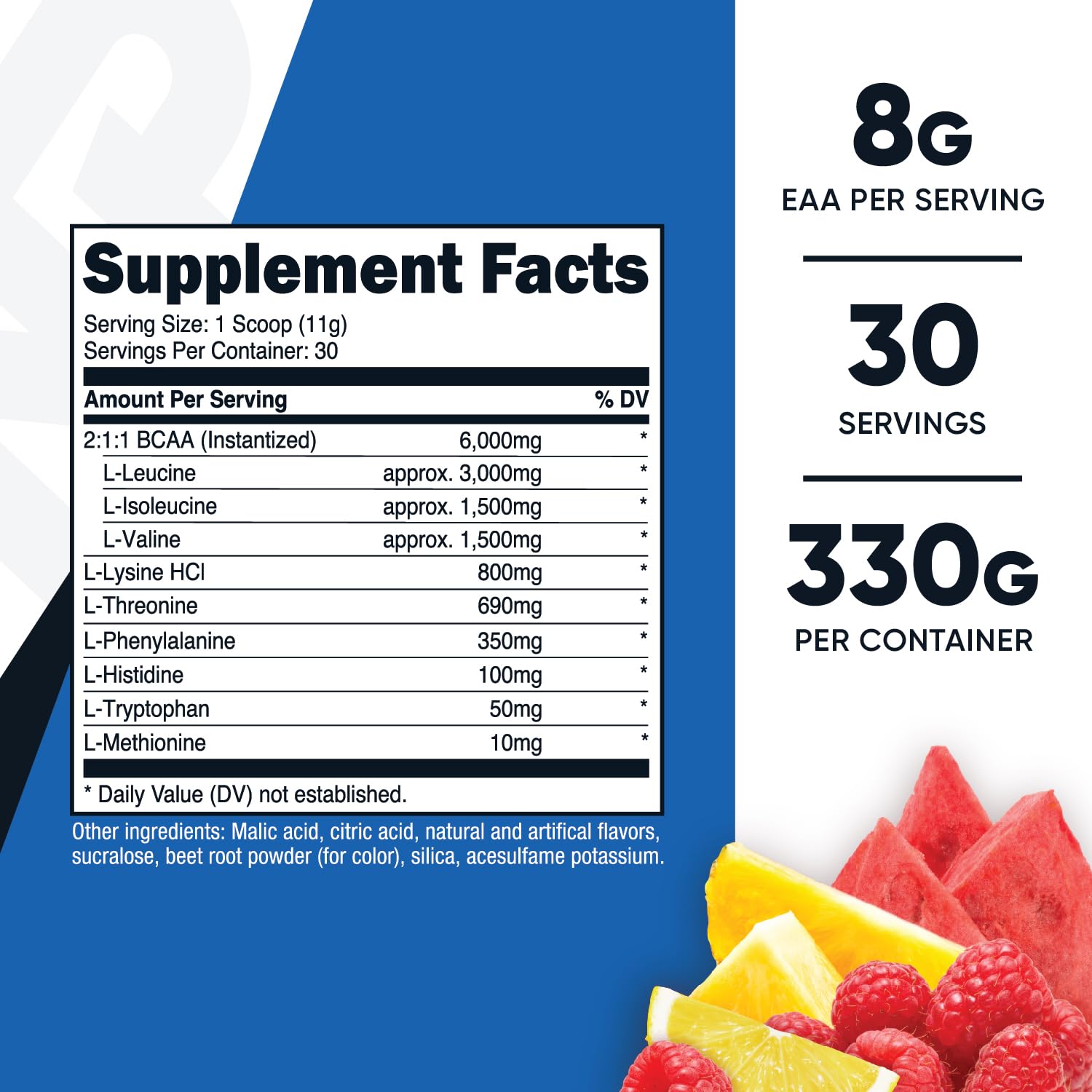 Foto 3 pulgar | Suplemento Nutricost Eaa En Polvo, 30 Porciones, Sabor A Ponche De Frutas - Venta Internacional.