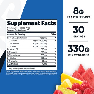 Foto 2 | Suplemento Nutricost Eaa En Polvo, 30 Porciones, Sabor A Ponche De Frutas - Venta Internacional.