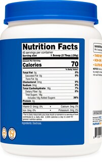 Foto 5 | Dextrosa En Polvo Nutricost 1 Kg, Sin Ogm, Sin Gluten - Venta Internacional.