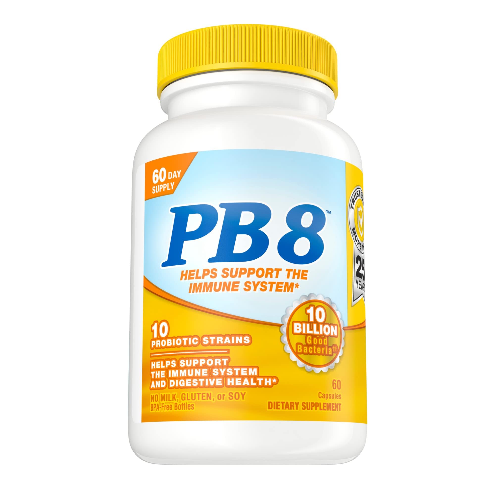 Foto 2 pulgar | Probiótico Supplement Nutrition Now Pb 8 60 Cápsulas - Venta Internacional.