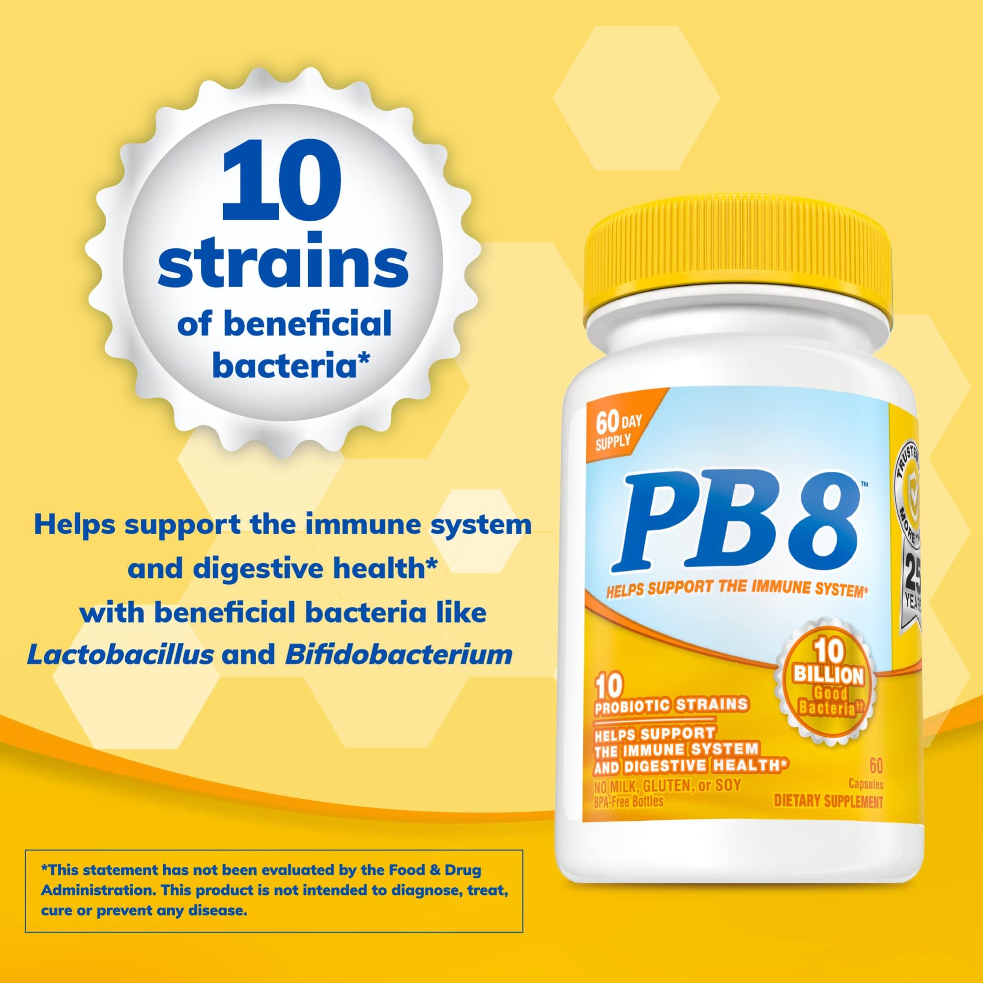 Foto 7 pulgar | Probiótico Supplement Nutrition Now Pb 8 60 Cápsulas - Venta Internacional.