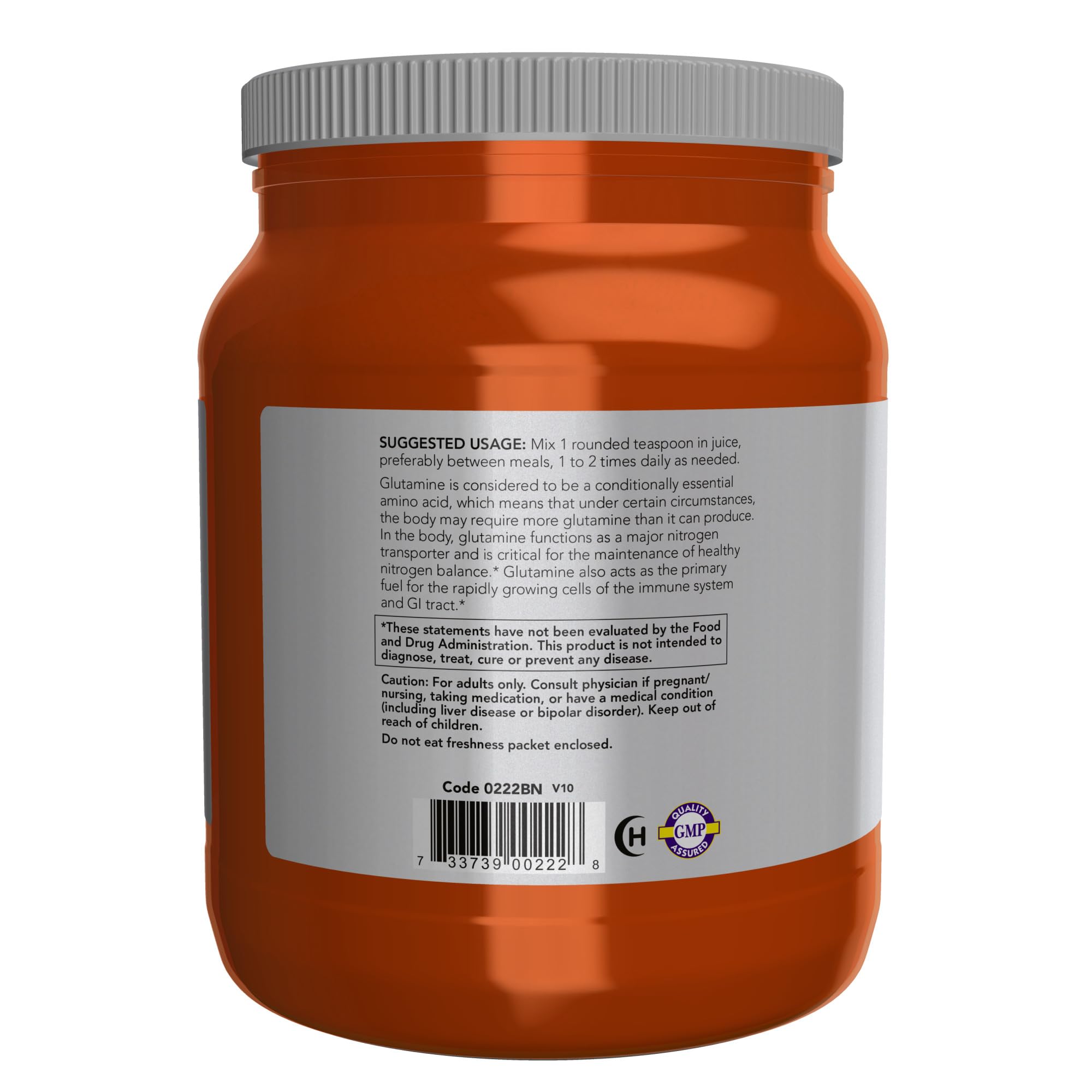 Foto 5 pulgar | Polvo Puro De L-glutamina Now Foods De Sports Nutrition, 1 Kg - Venta Internacional.