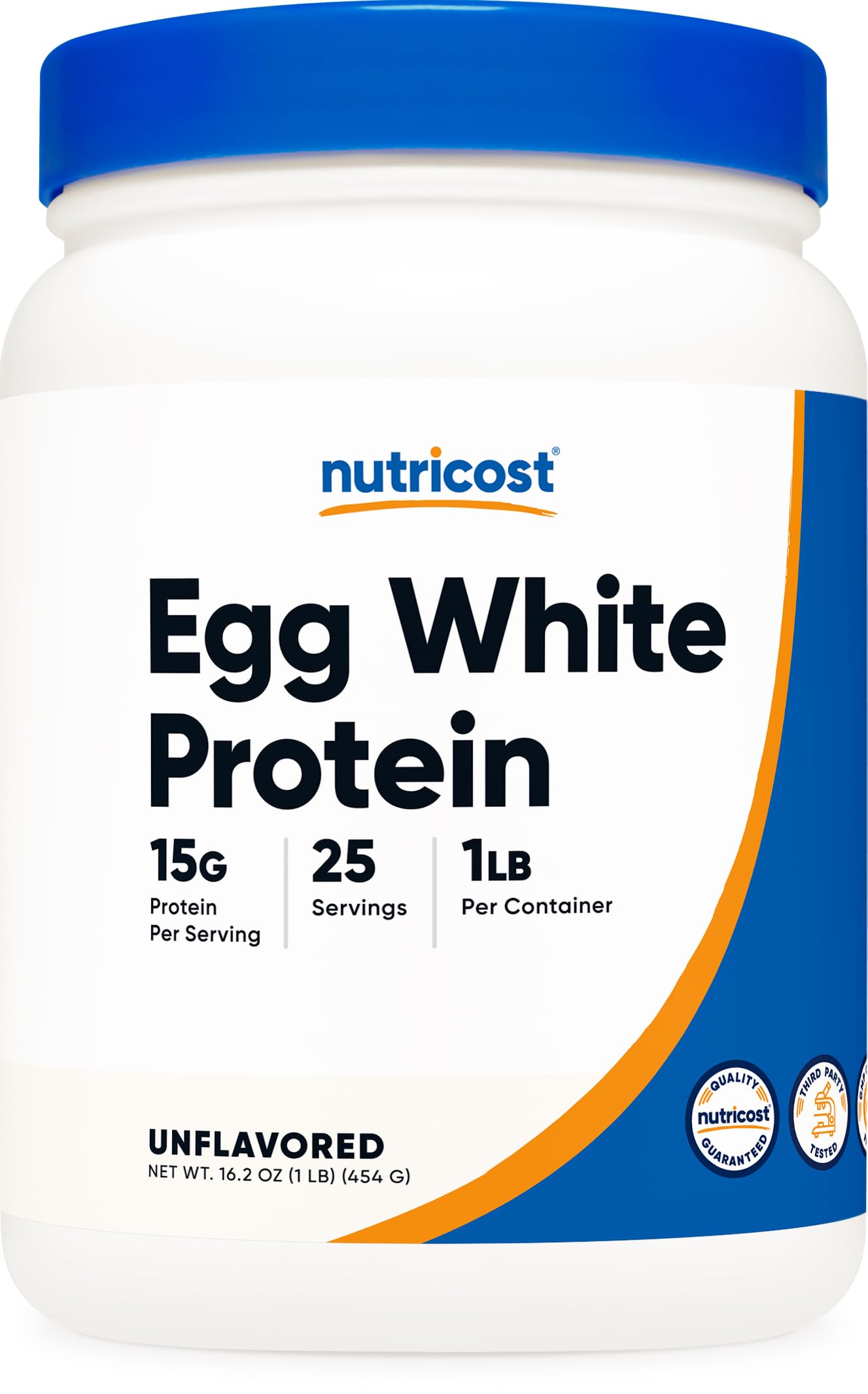 Foto 1 | Proteína De Clara De Huevo En Polvo Nutricost 454 G (sin Sabor) Sin Ogm - Venta Internacional.