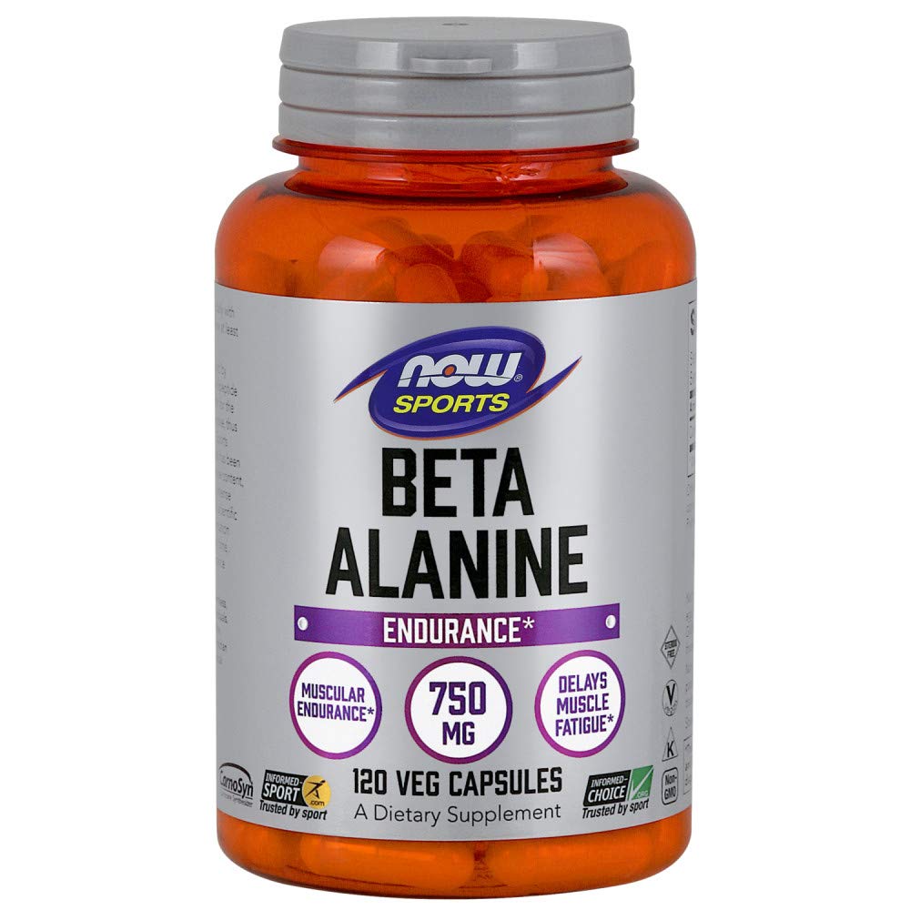 Foto 2 pulgar | Beta-alanina Supplement Now Sports Nutrition 750 Mg 120 Cápsulas - Venta Internacional.