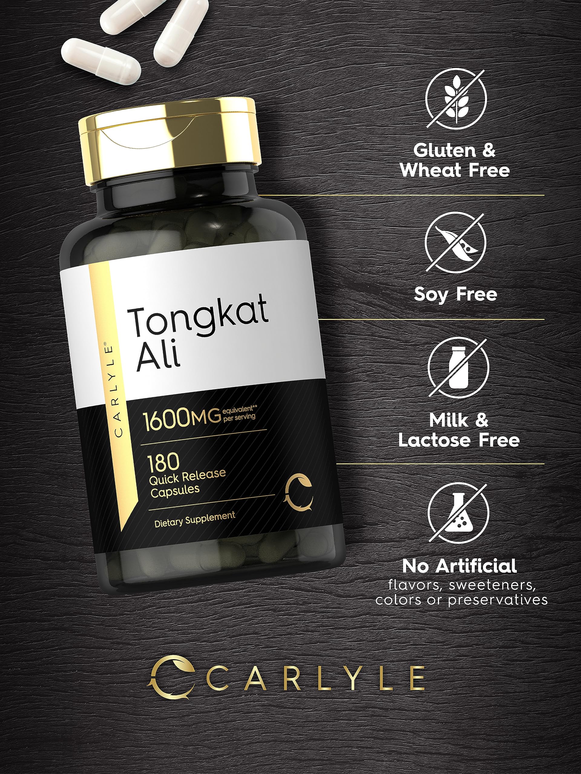 Foto 5 | Suplemento Carlyle Tongkat Ali 1600 Mg 180 Cápsulas - Venta Internacional.