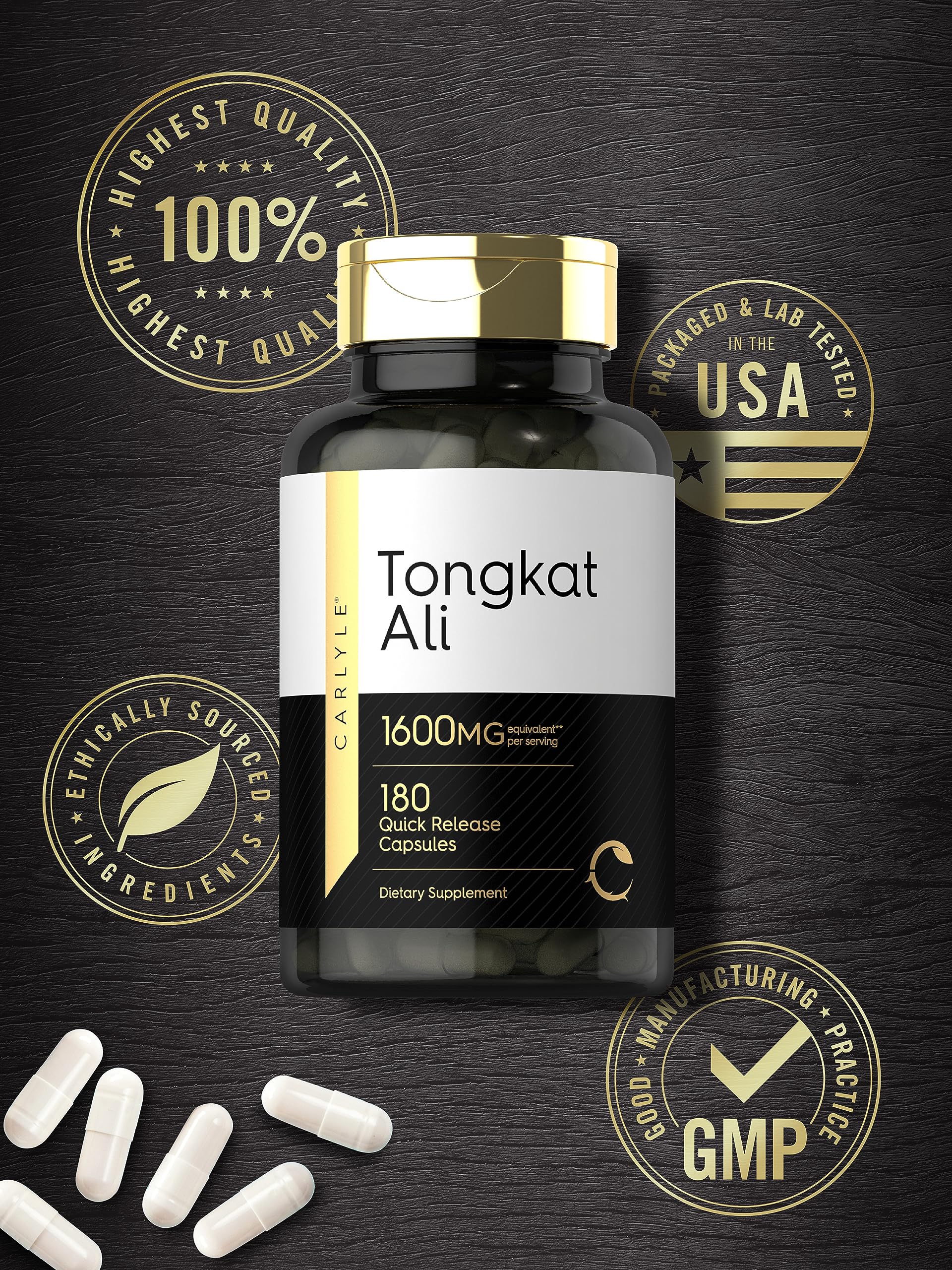 Foto 6 | Suplemento Carlyle Tongkat Ali 1600 Mg 180 Cápsulas - Venta Internacional.