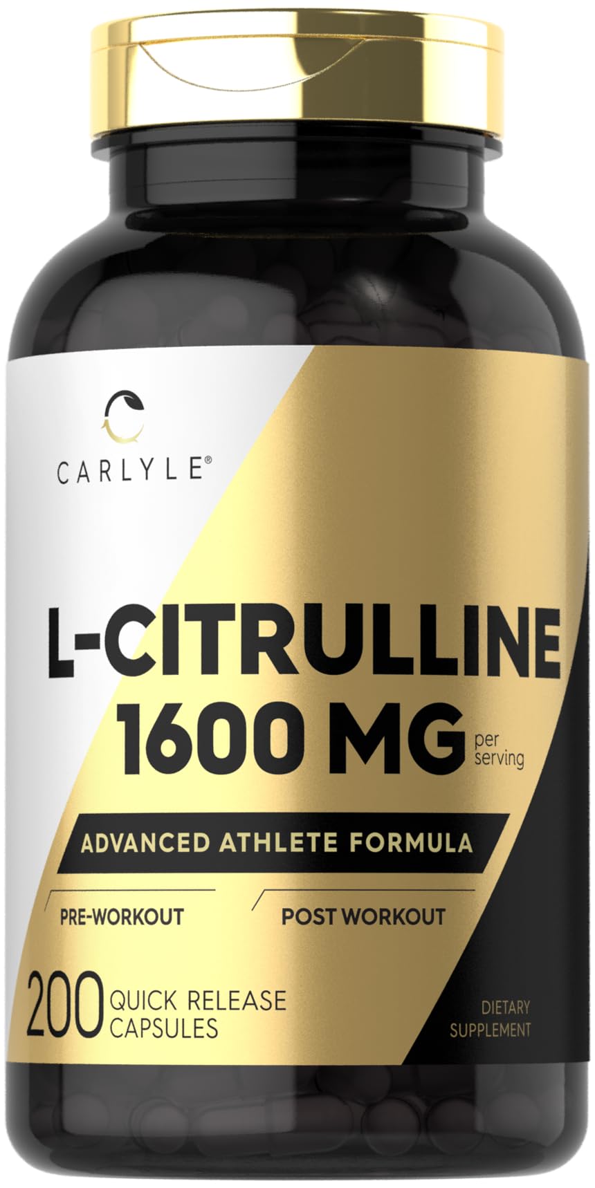 Suplemento Carlyle, Cápsulas De L-citrulina, 1600 Mg, 200 Unidades - Venta Internacional.
