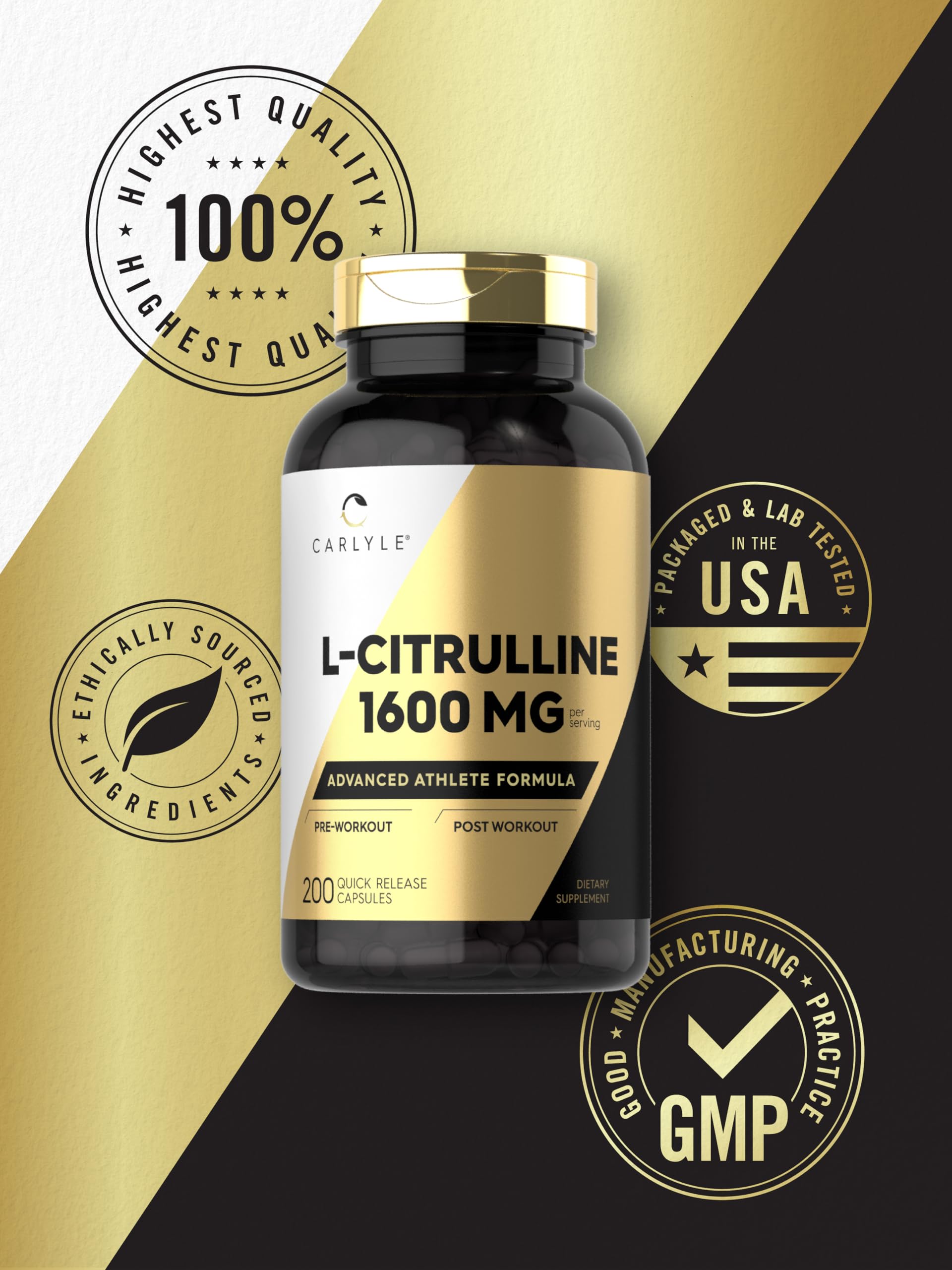 Foto 6 | Suplemento Carlyle, Cápsulas De L-citrulina, 1600 Mg, 200 Unidades - Venta Internacional.