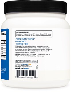 Foto 3 | Suplemento Nutricost Bcaa En Polvo 2:1:1 90 Porciones Sin Sabor - Venta Internacional.