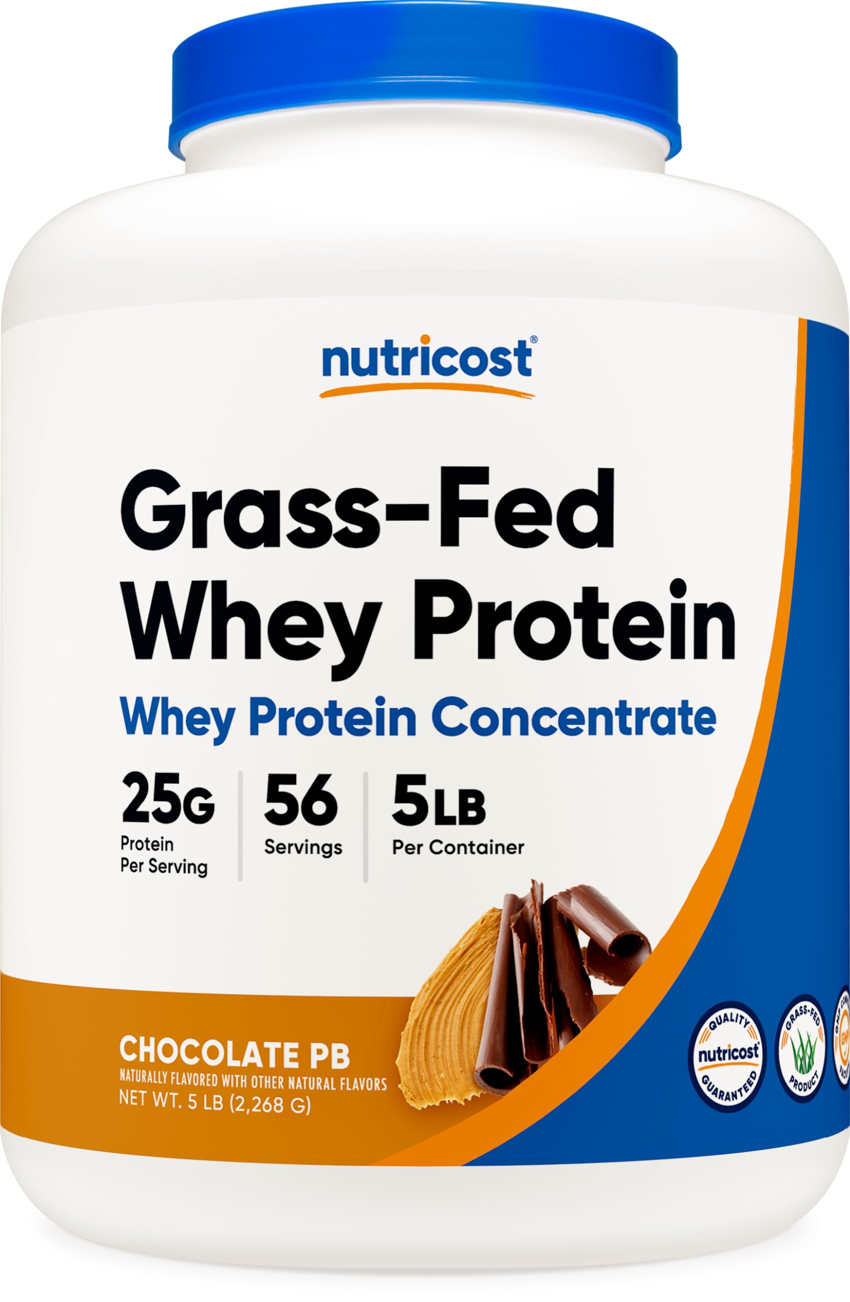 Foto 2 pulgar | Proteína En Polvo Nutricost, Chocolate Con Suero De Leche Y Cacahuete Alimentados Con Pasto, 2,27 Kg - Venta Interna