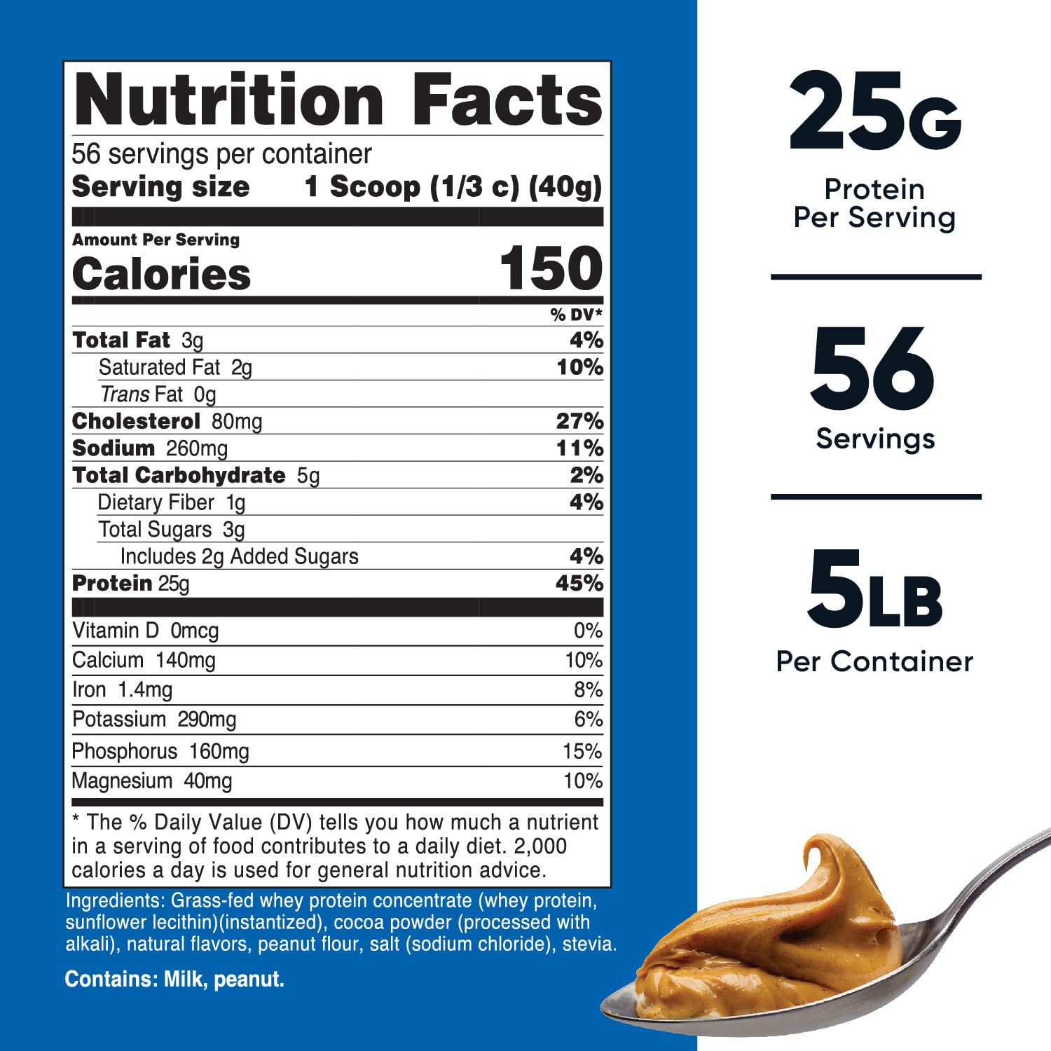 Foto 3 pulgar | Proteína En Polvo Nutricost, Chocolate Con Suero De Leche Y Cacahuete Alimentados Con Pasto, 2,27 Kg - Venta Interna