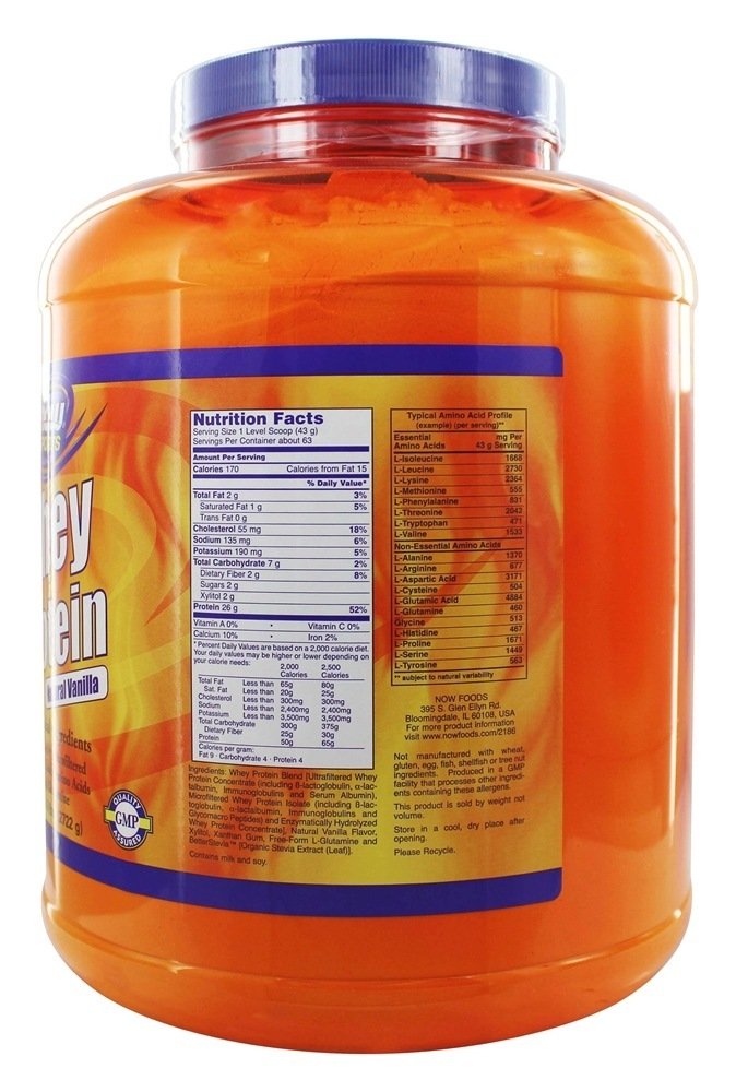 Foto 3 pulgar | Proteína En Polvo Now Foods Whey Economy Vanilla 2,27 Kg - Venta Internacional.