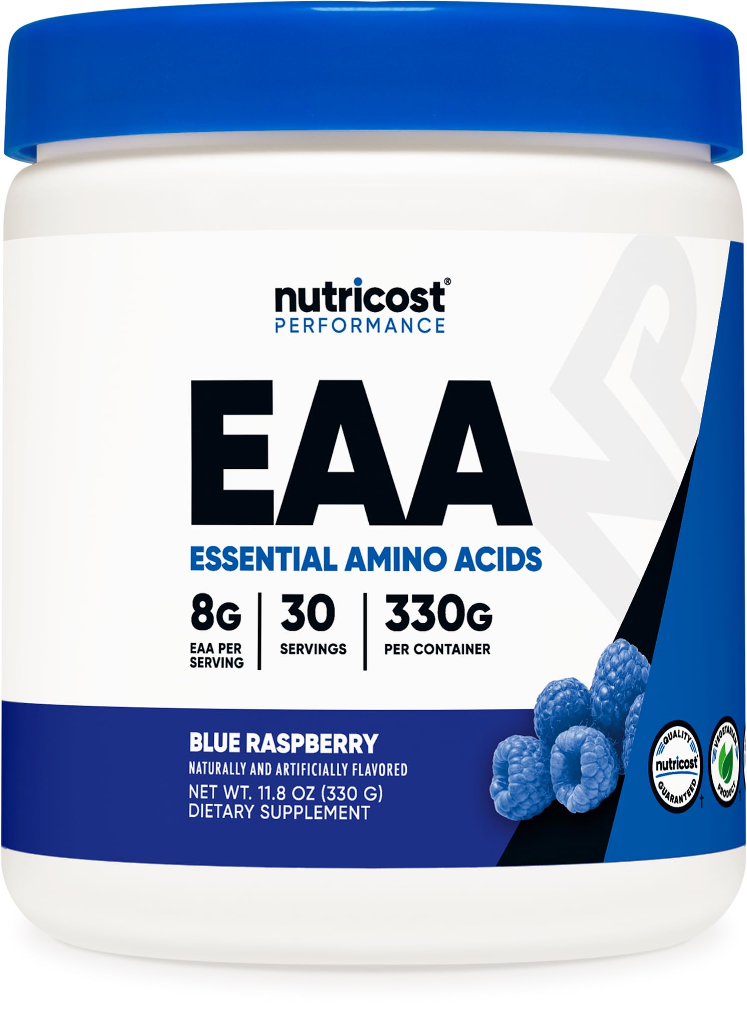Eaa Powder Nutricost, 30 Porciones, Sabor A Frambuesa Azul - Venta Internacional.