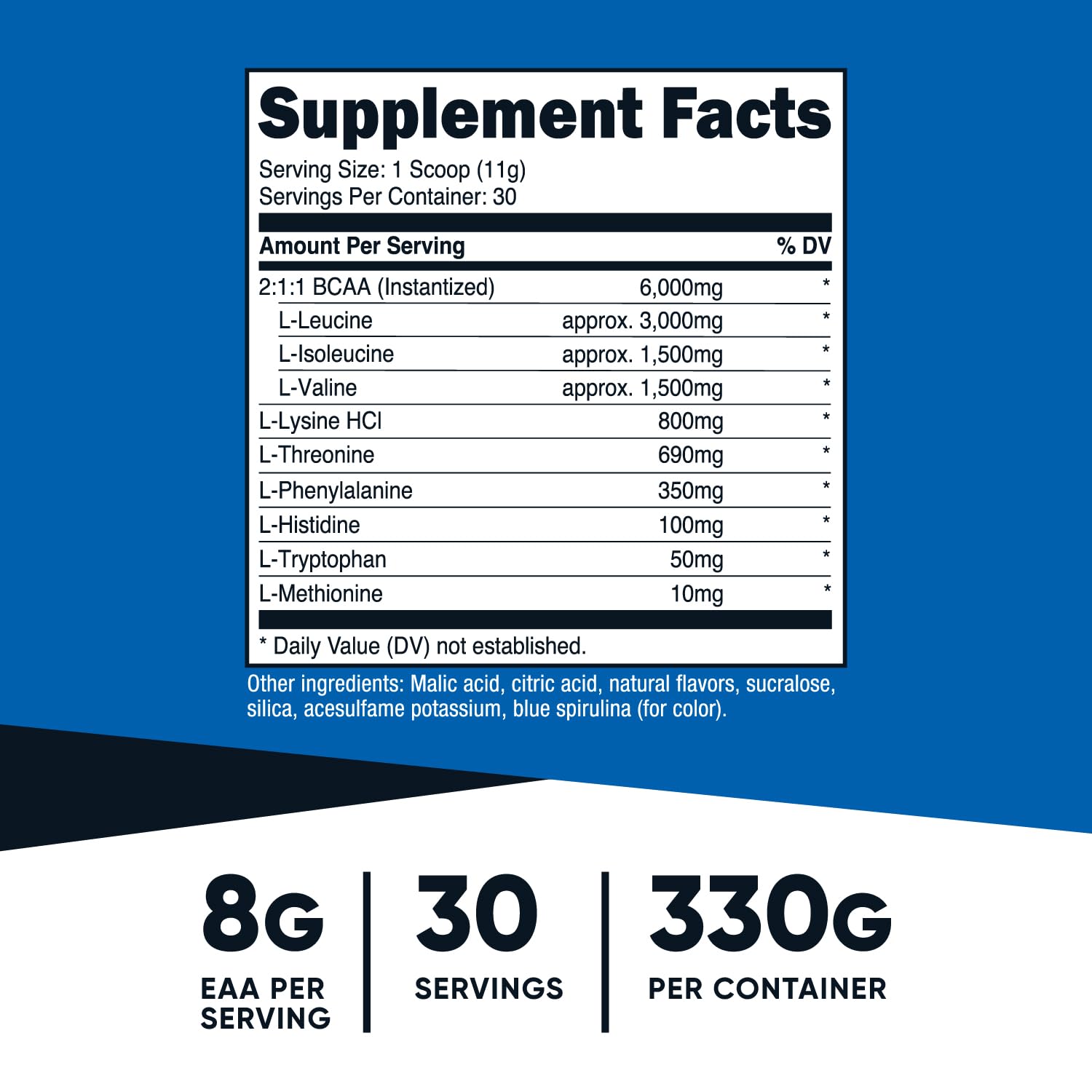 Foto 2 | Eaa Powder Nutricost, 30 Porciones, Sabor A Frambuesa Azul - Venta Internacional.